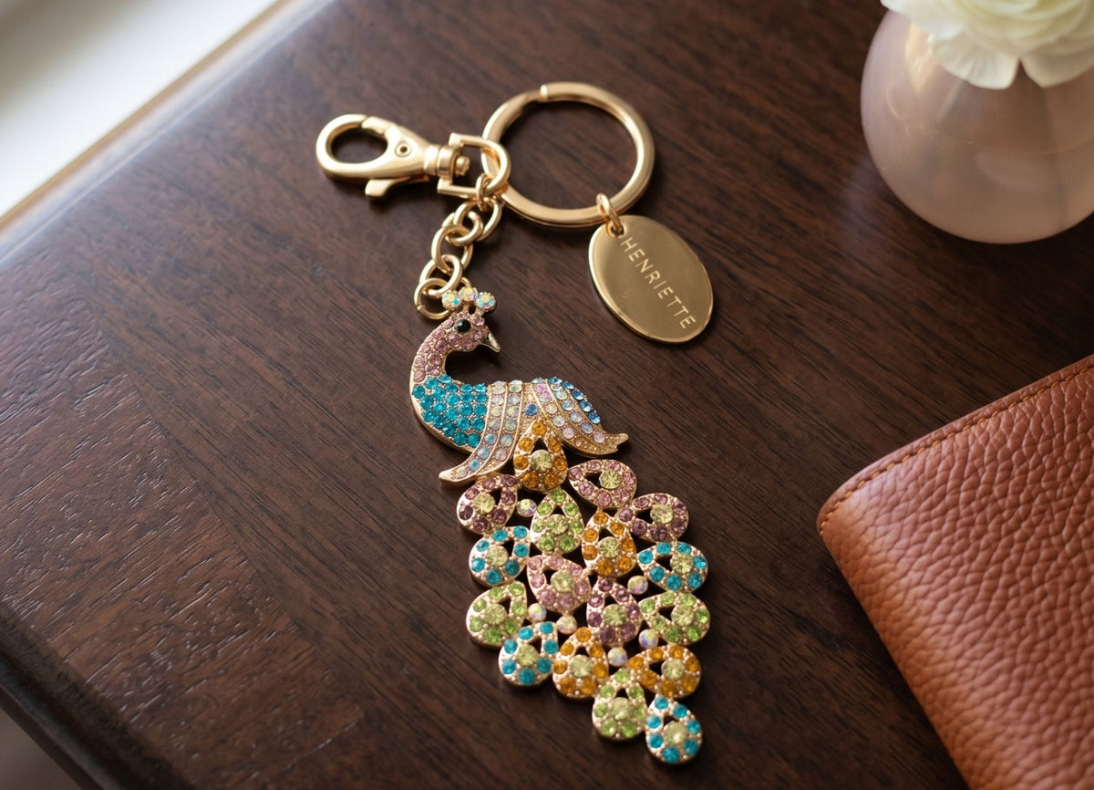 Lucky Charme Keyring Peacock