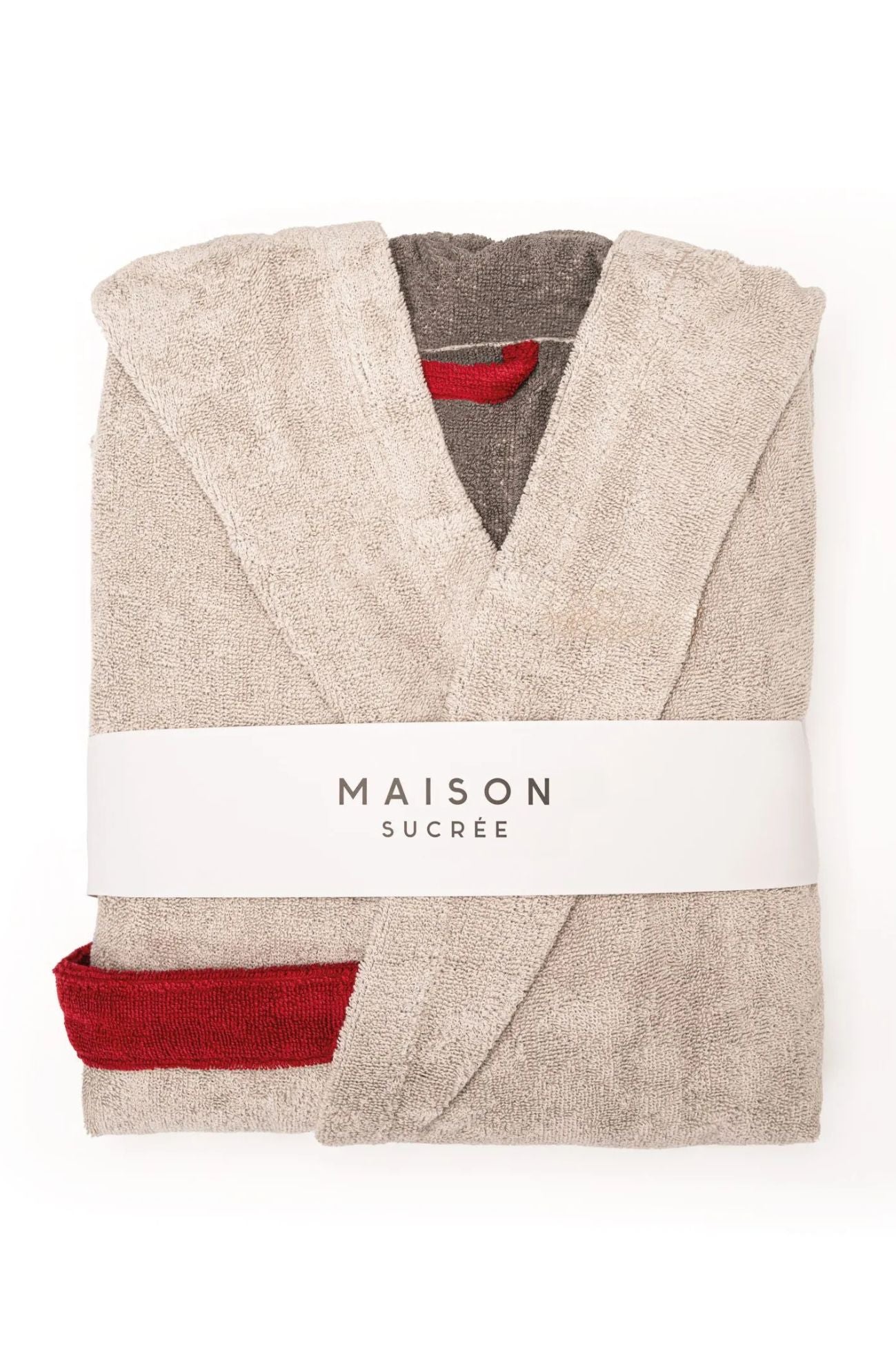 Pop Accappatoio Perla Rosso