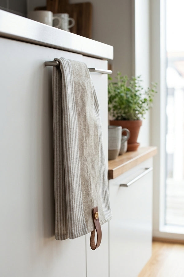 Utveda Strofinaccio Beige/Bianco