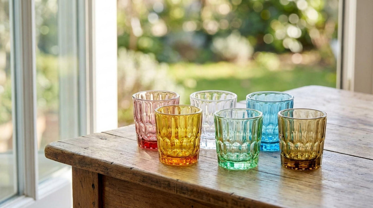 Vanity Bicchiere Da Acqua Multicolore - Orizzontale