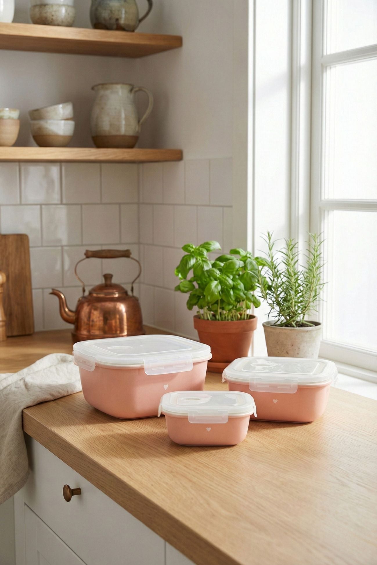 Demetra Rosa Contenitore Frigo