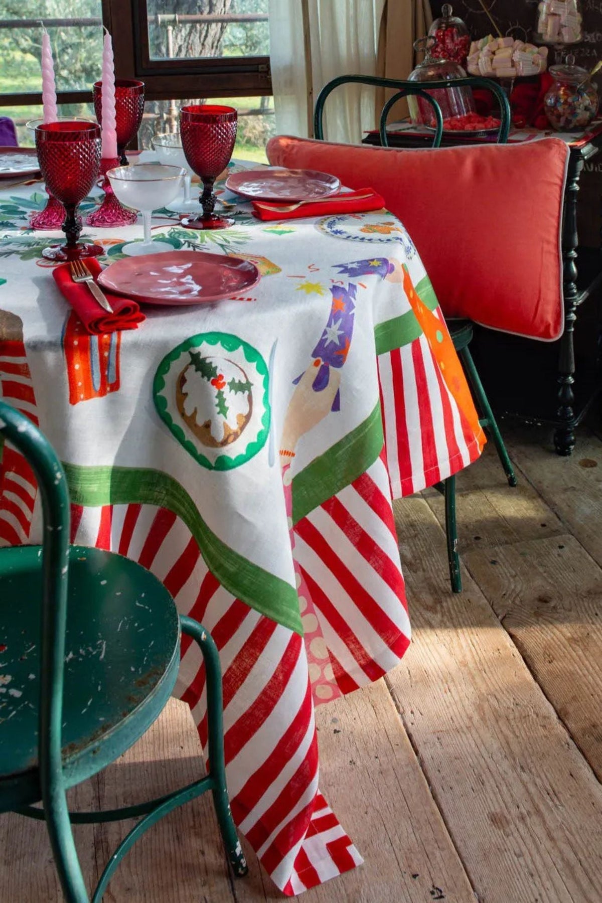 Hand On Xmas Centrotavola