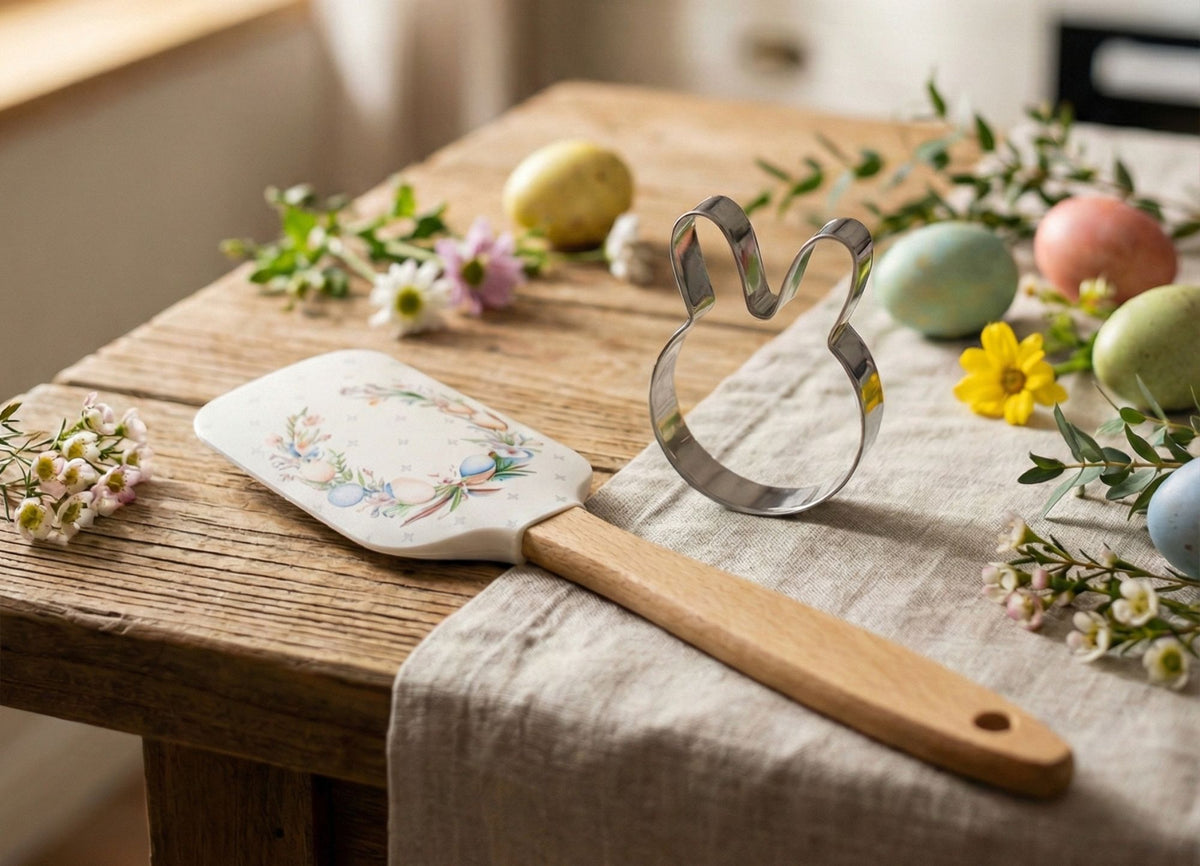 Pepen Spatula and Bunny Cookie Cutter Set
