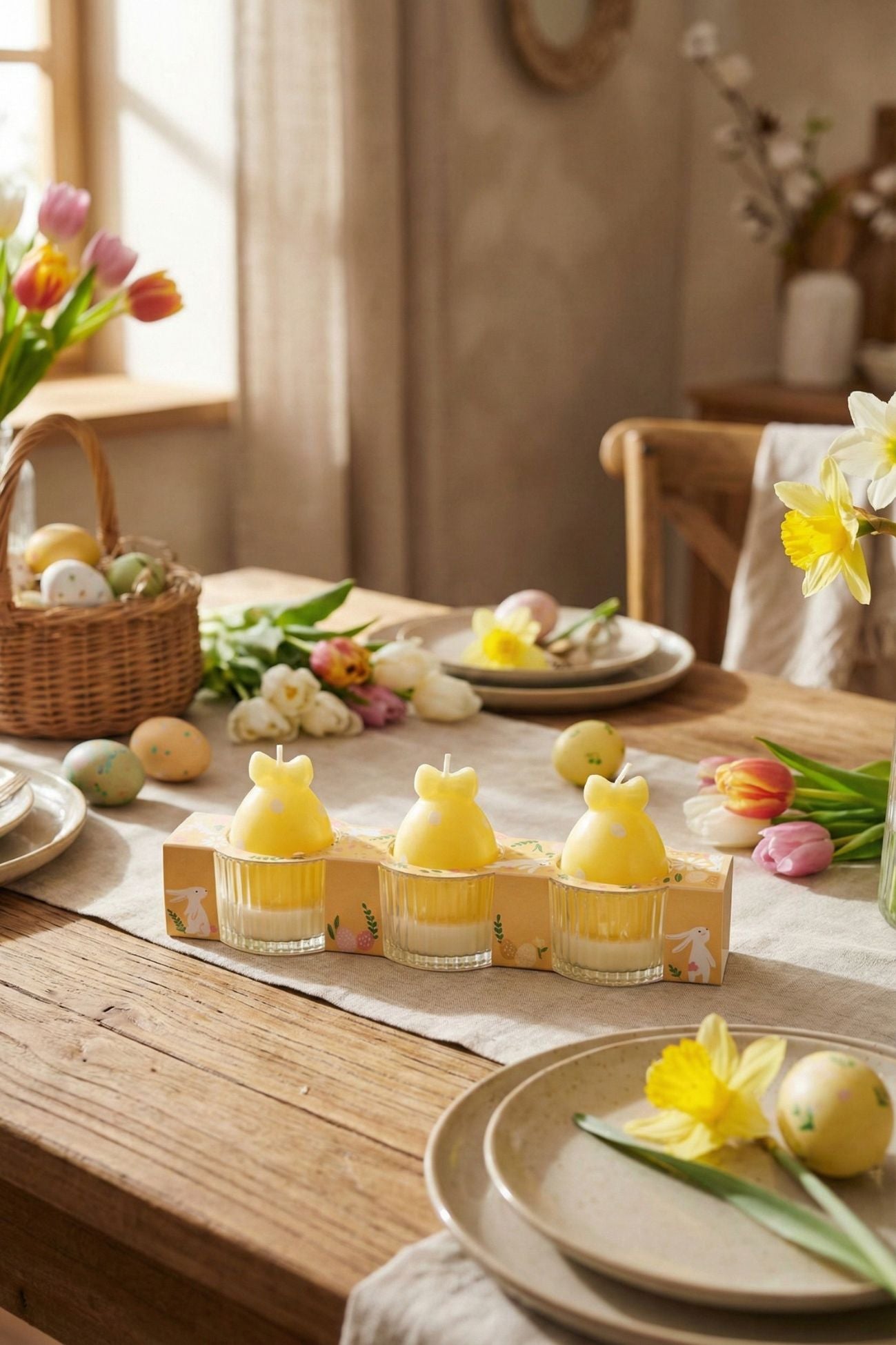 Pepen Candela Uovo in Vetrino Giallo