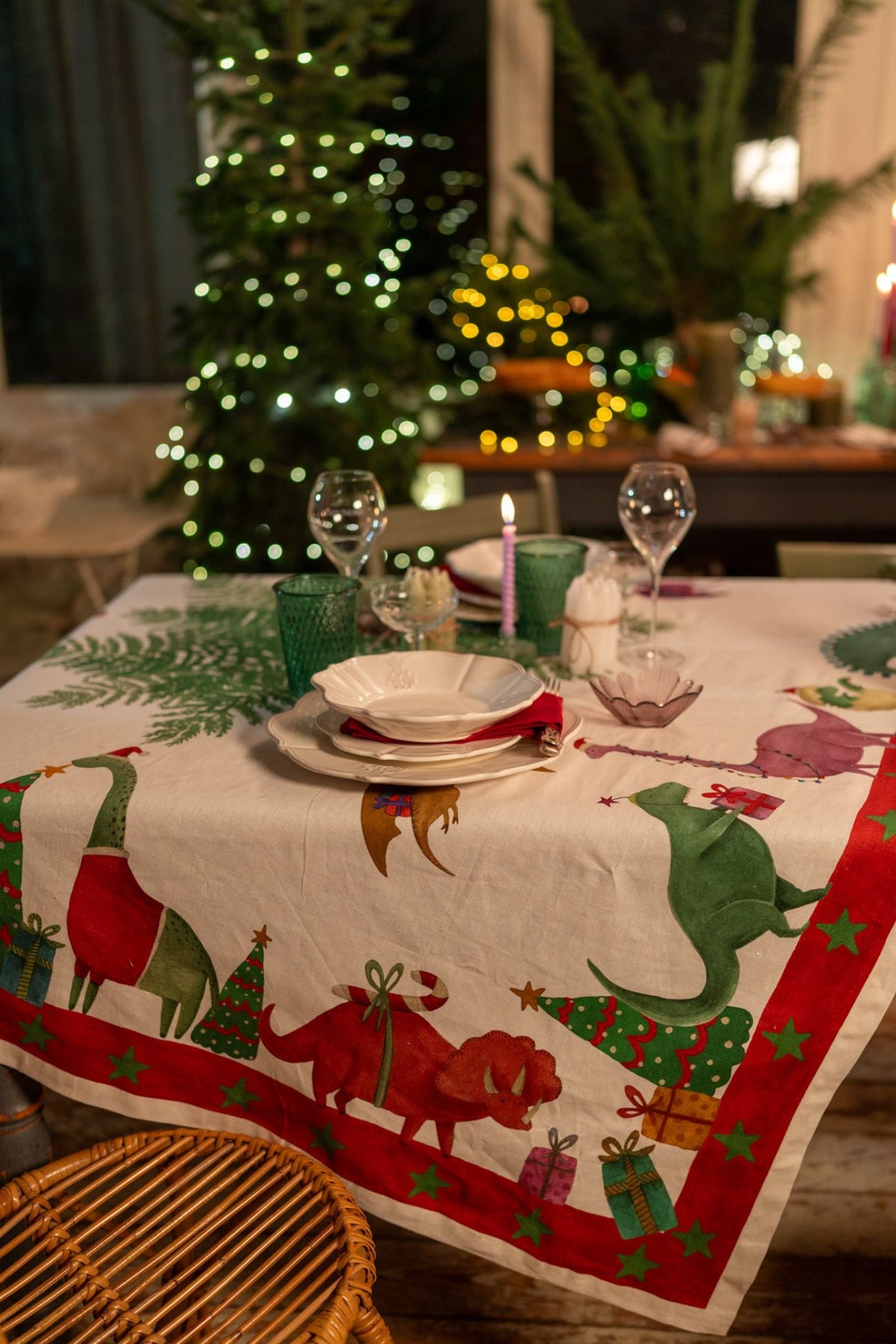 Jurassic Xmas Tovaglia