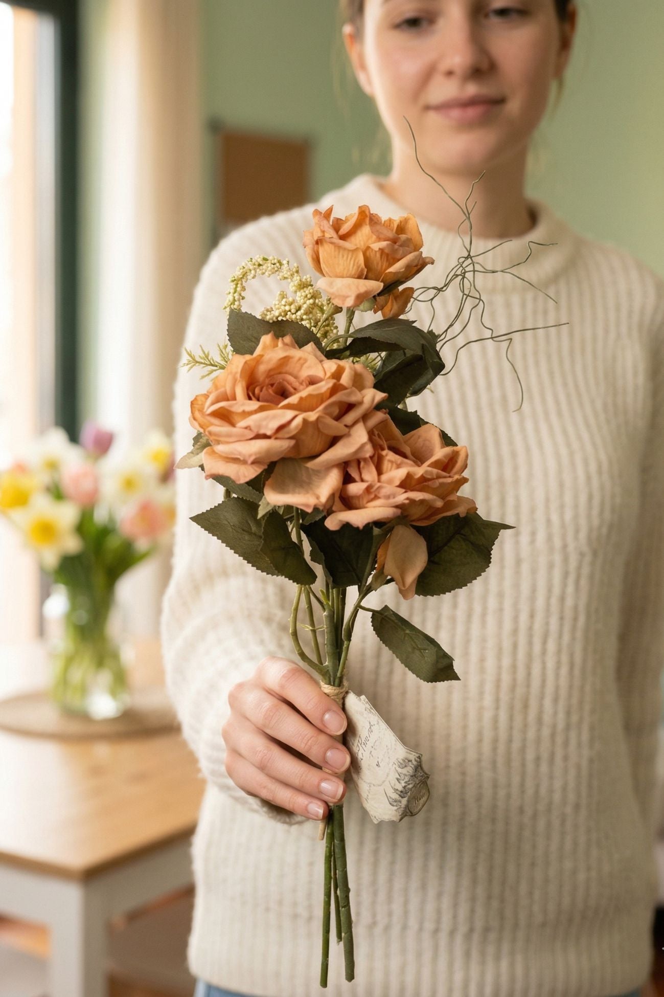 Florilegio Bouquet Rose Pesca