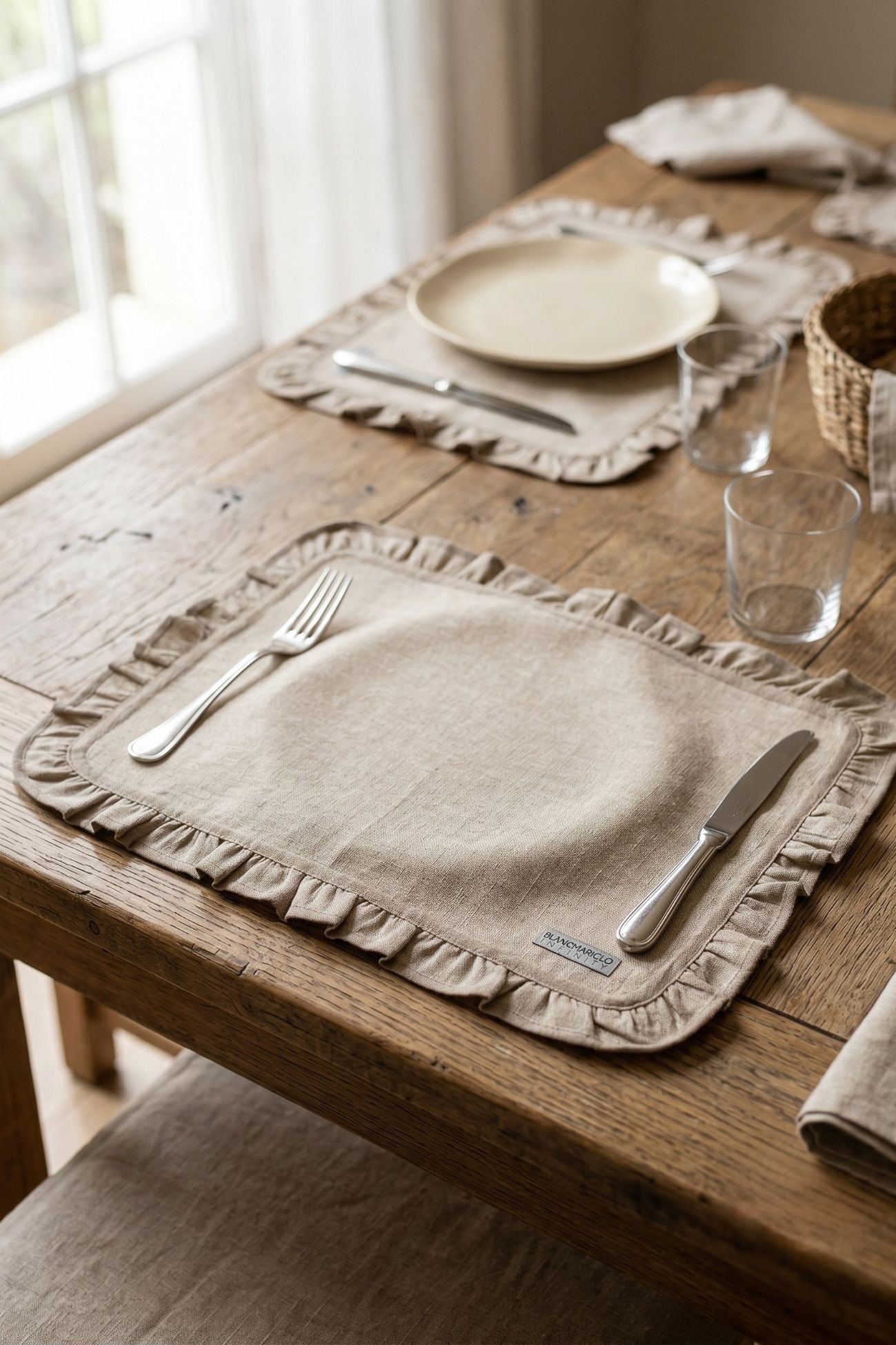 Infinity Tovaglietta Americana Rettangolare Beige