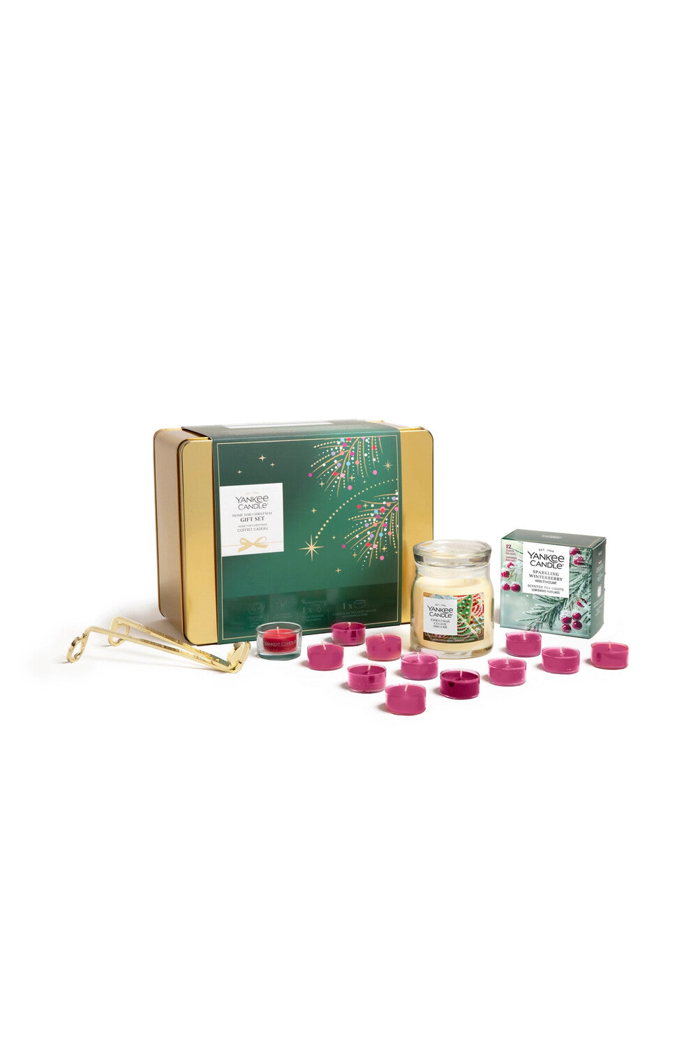 Home for Christmas Confezione Regalo Candela e Tea Light