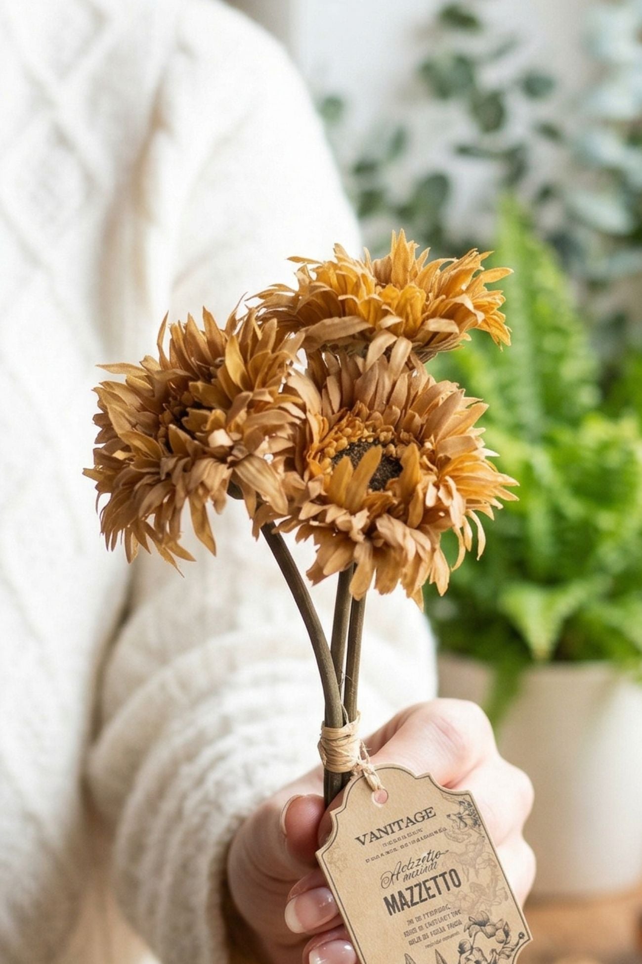 Florilegio Set 3 Fiori Marroni