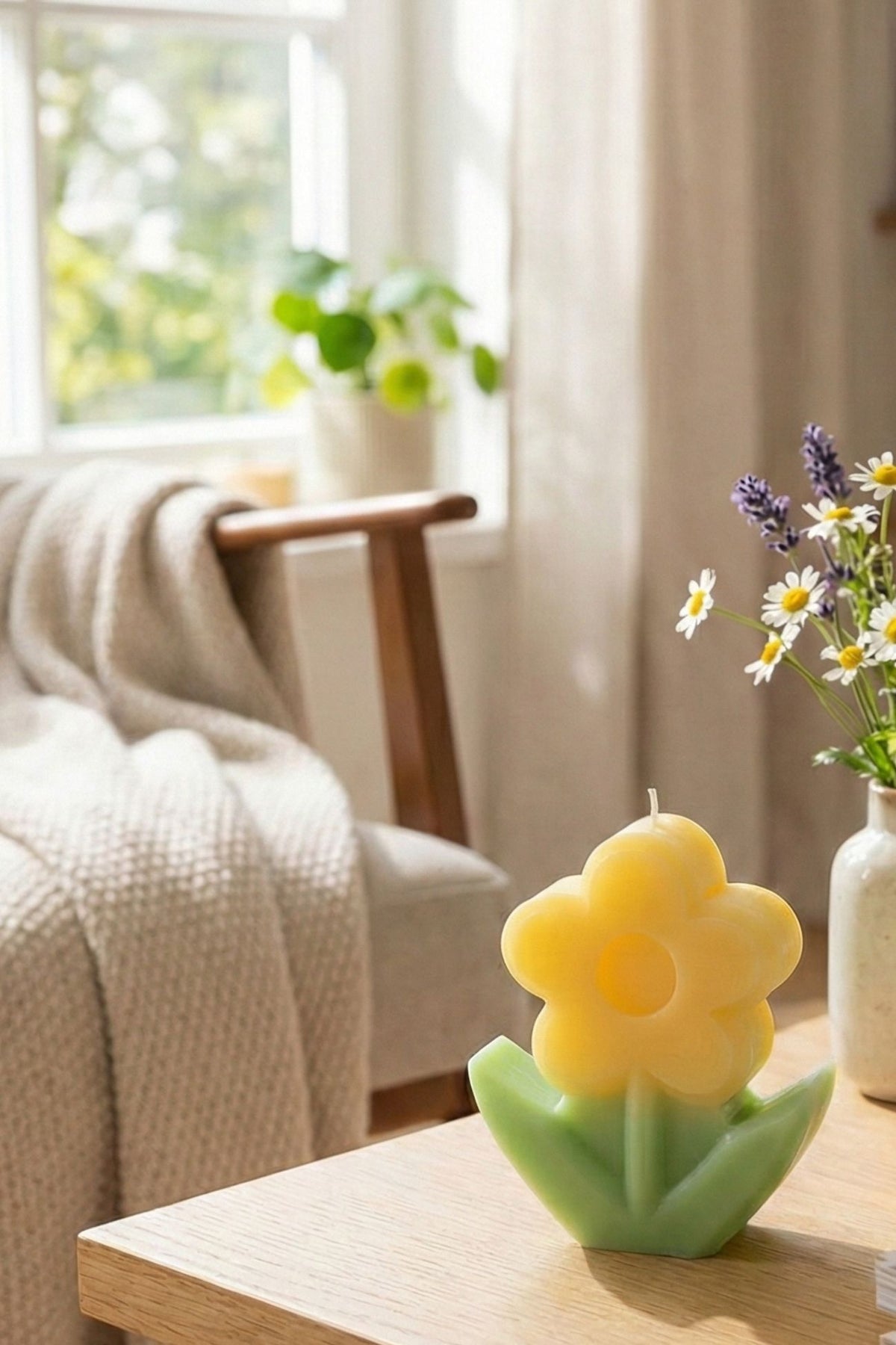 Fiorirà Yellow Flower Candle