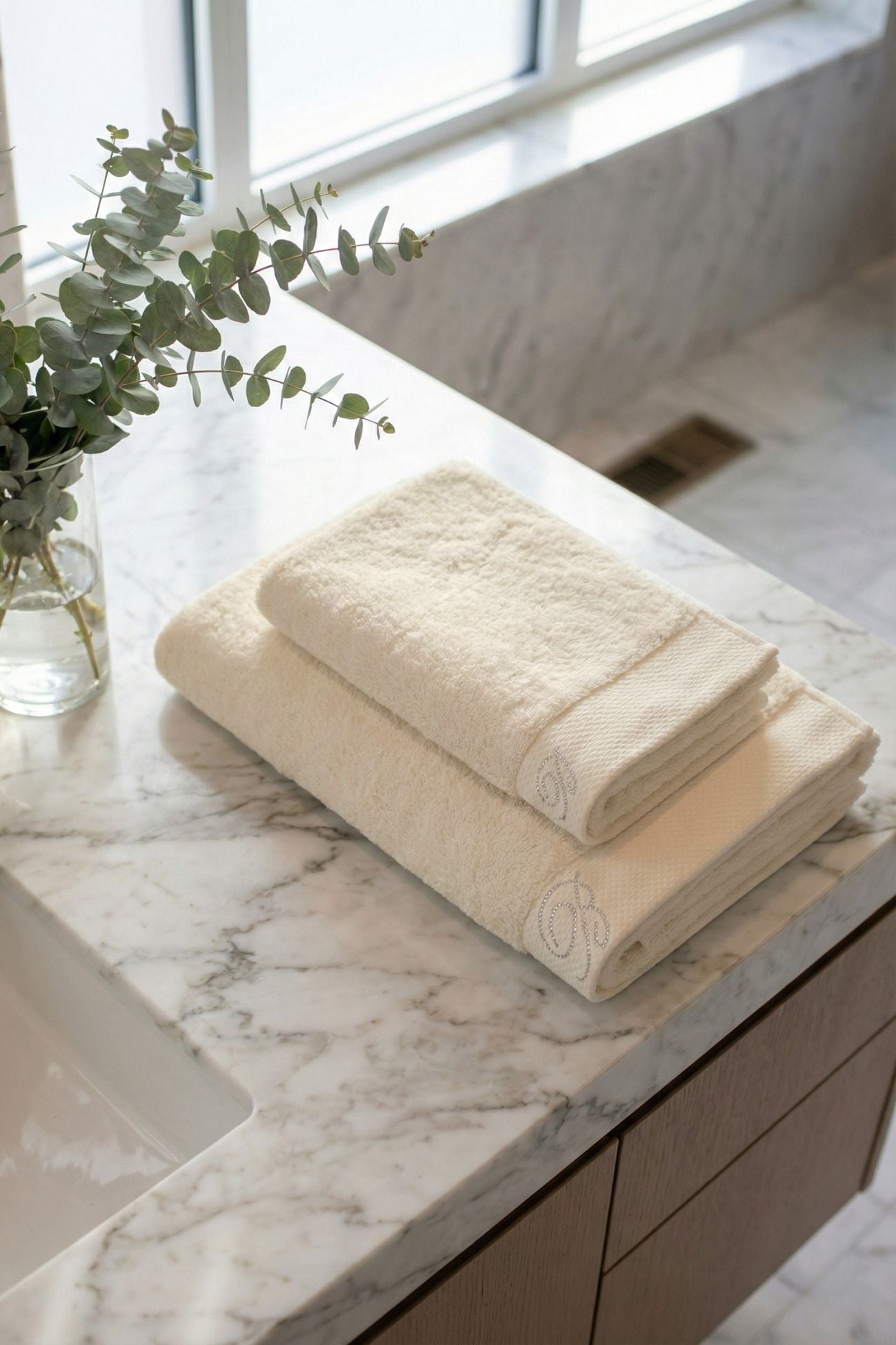 Benessere Coppia Asciugamani Beige