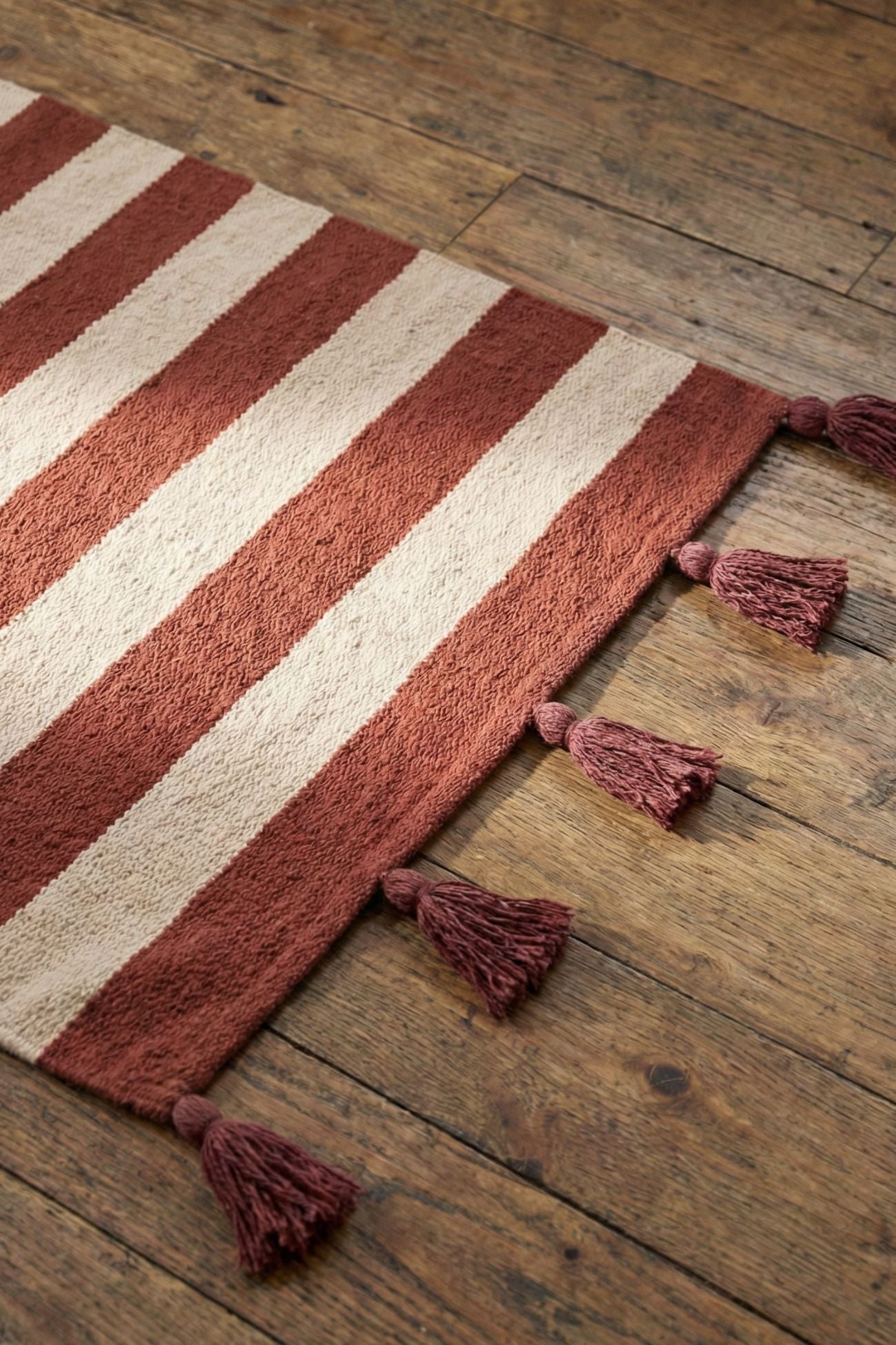 Righe Toscane Tappetino Ruggine