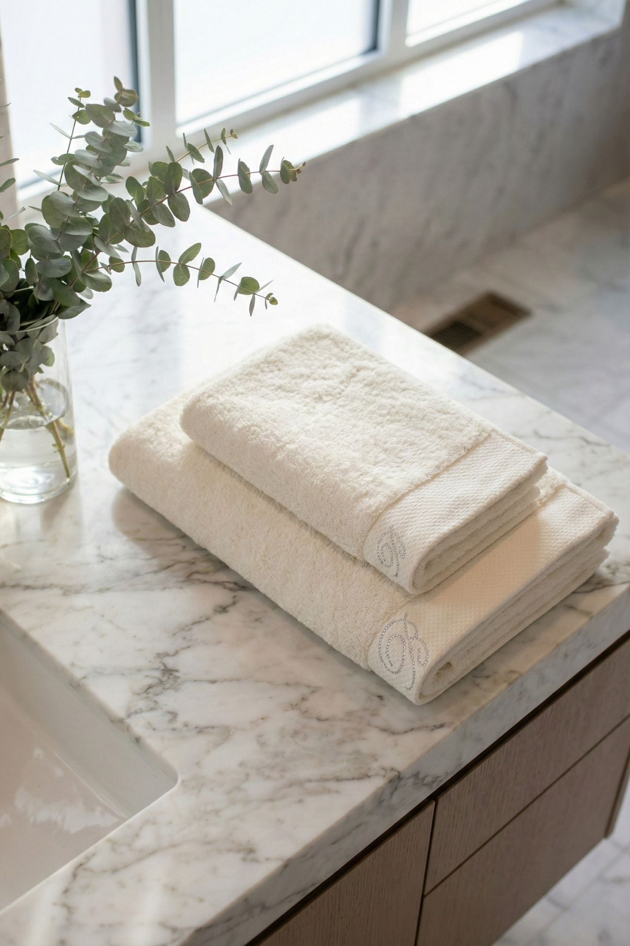 Benessere Coppia Asciugamani Perla