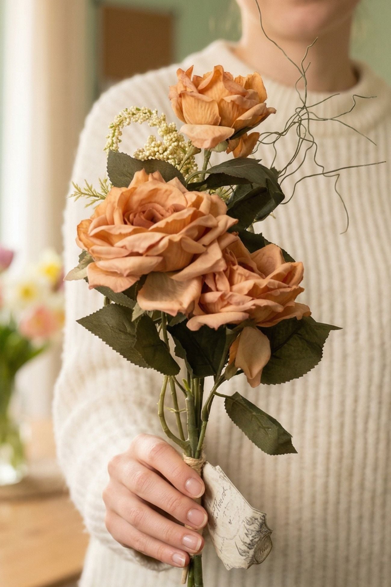 Florilegio Bouquet Rose Pesca