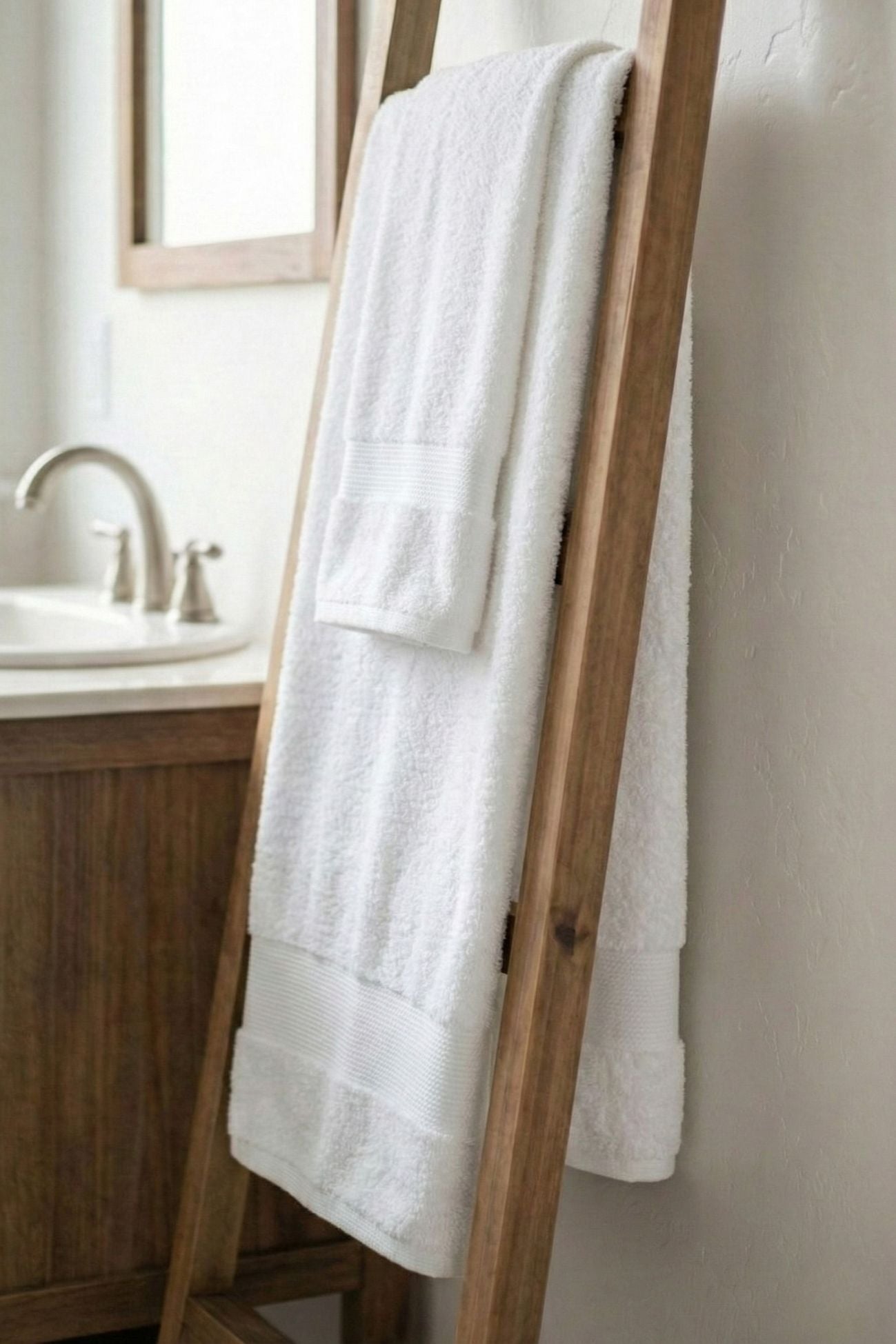 Solid Asciugamano Bianco