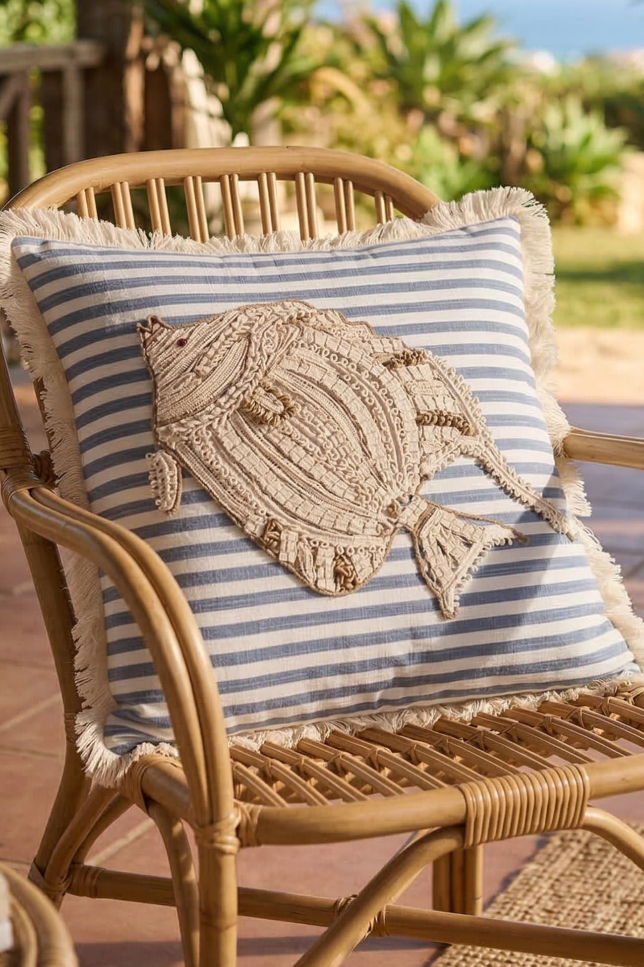 Pesci Tra Le Righe Cuscino Pesce