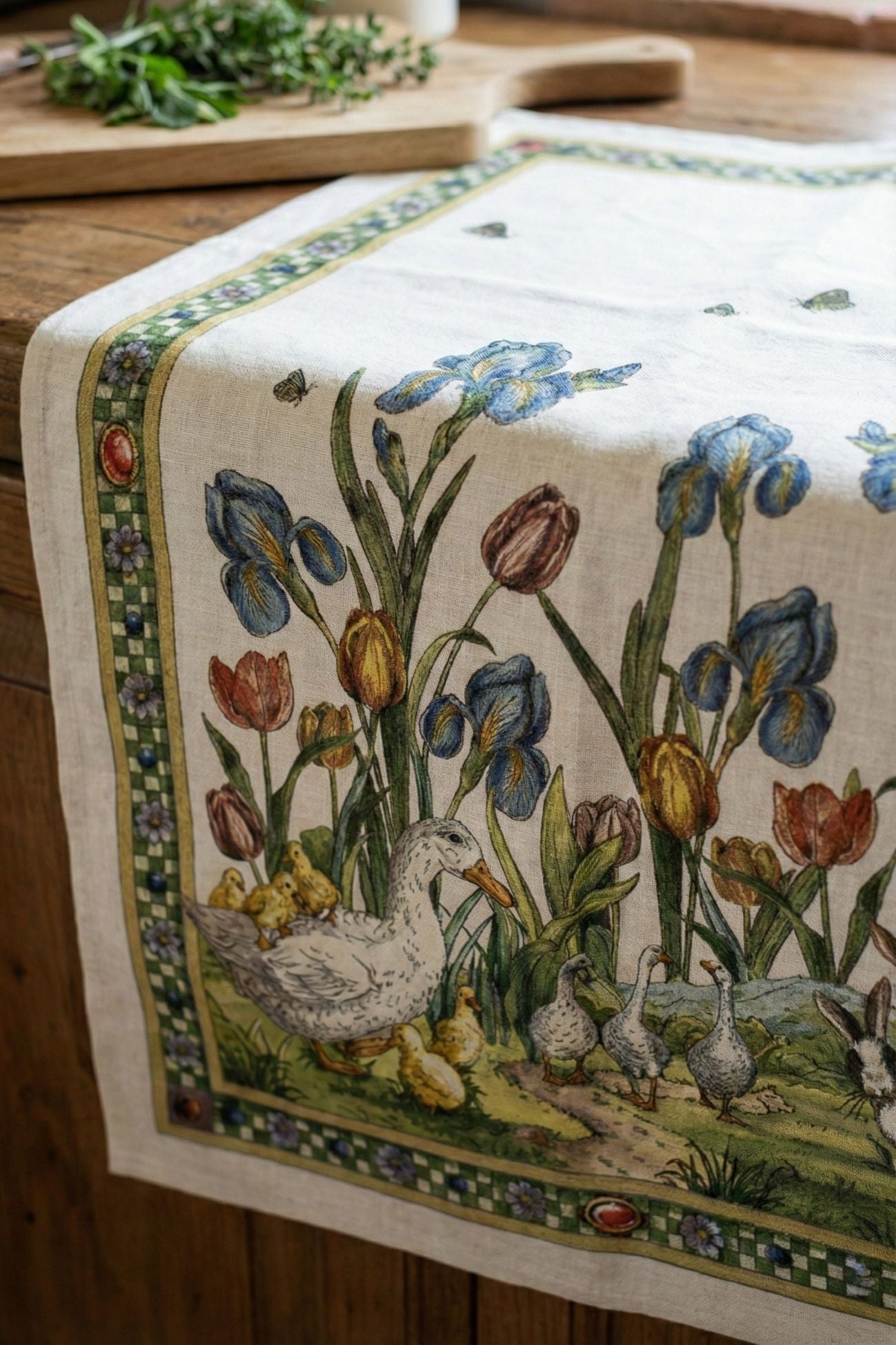 Bunny Garden Strofinaccio Azzurro