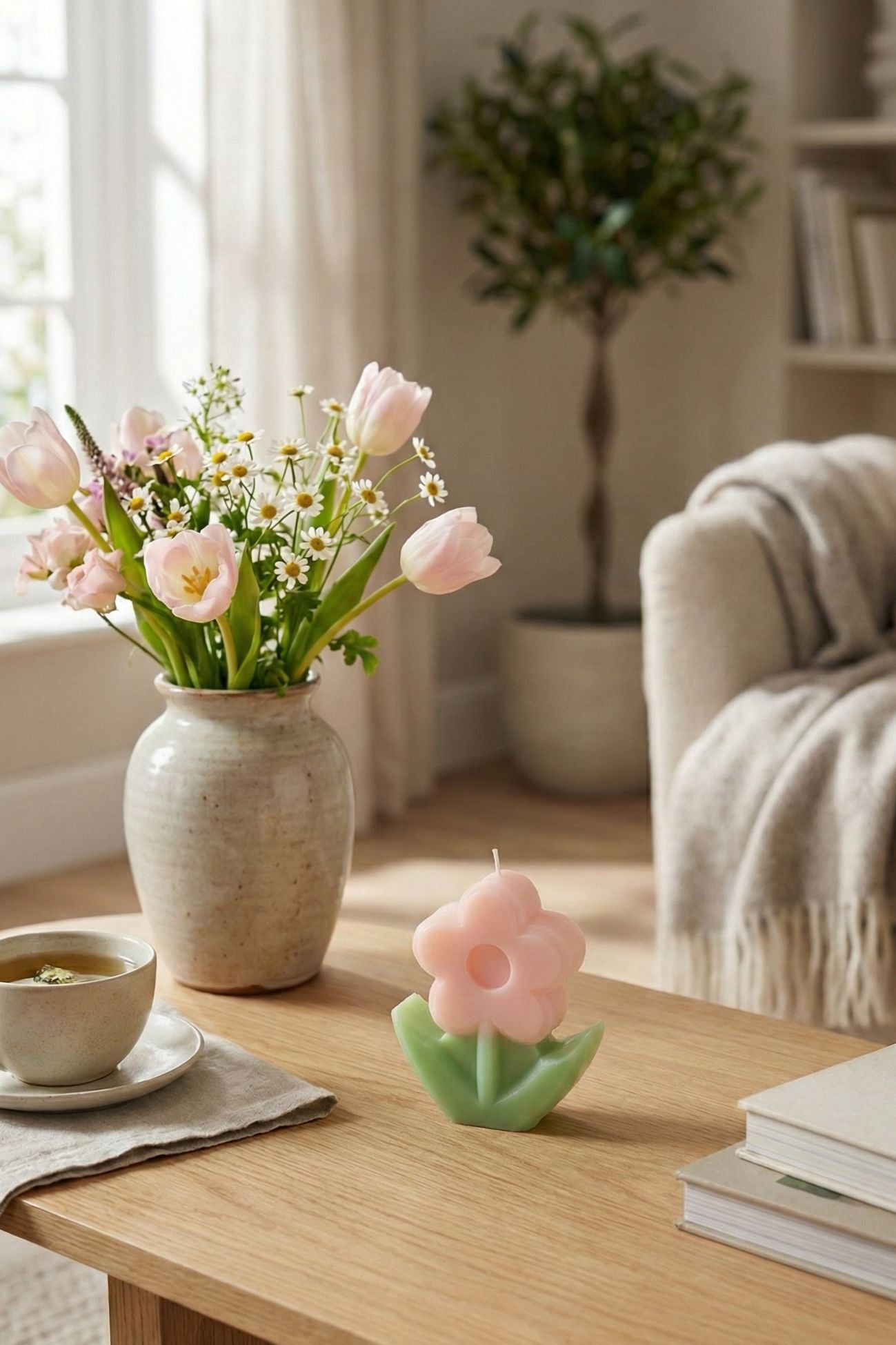 Fiorirà Candela Fiore Rosa