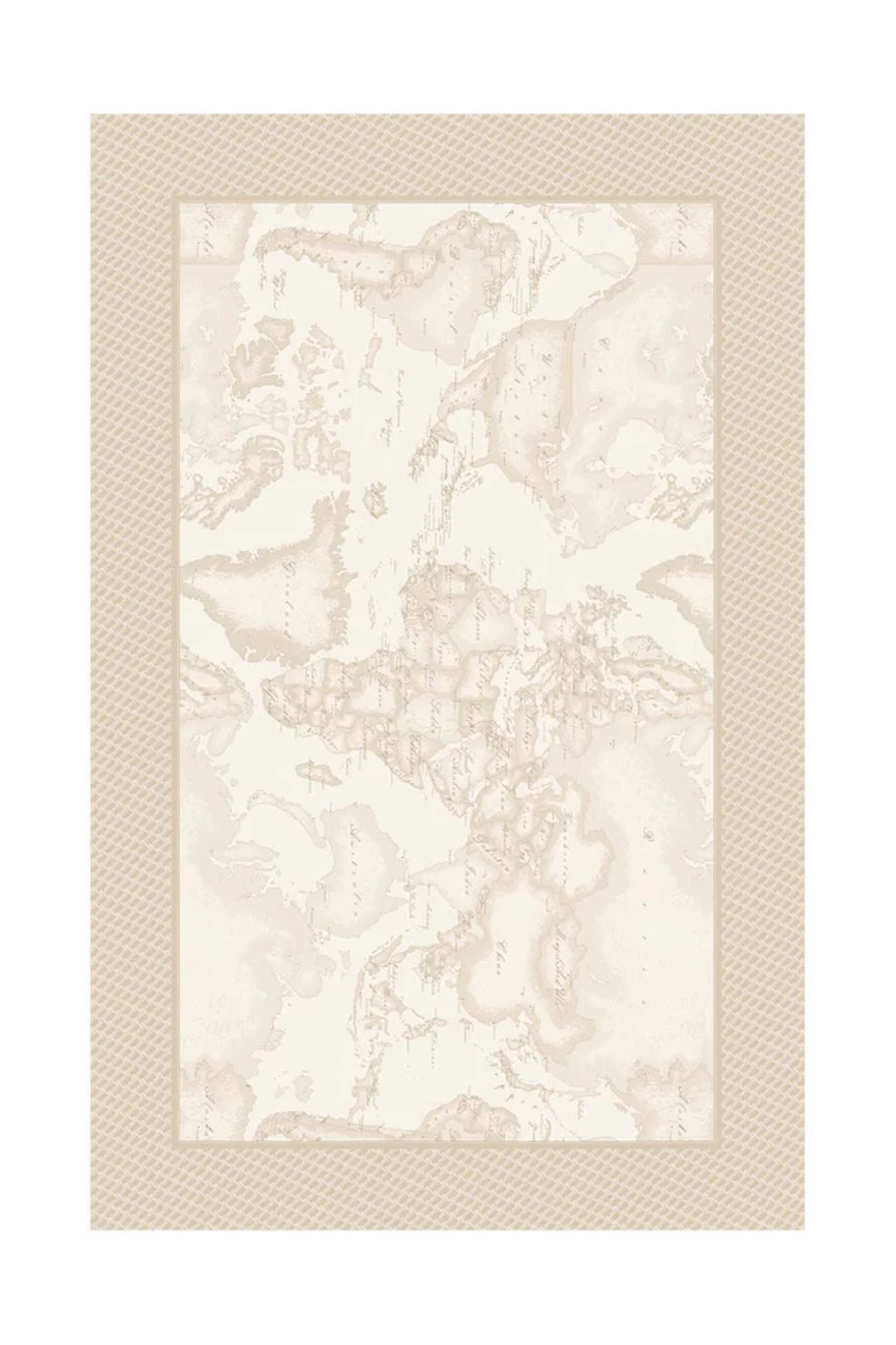 Geo White Monogram Tovaglia