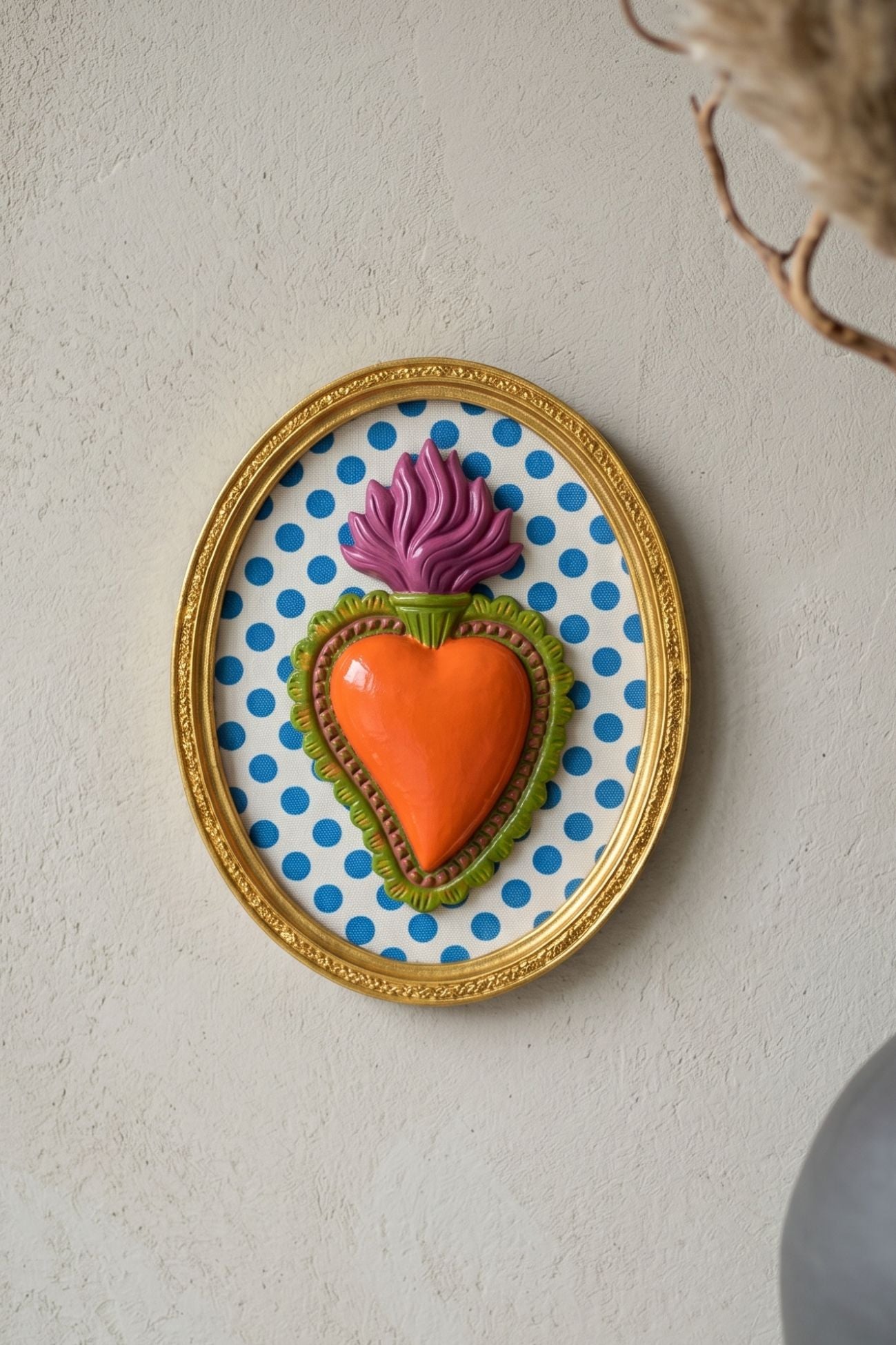 Ton Coeur Cuore Ovale Pois