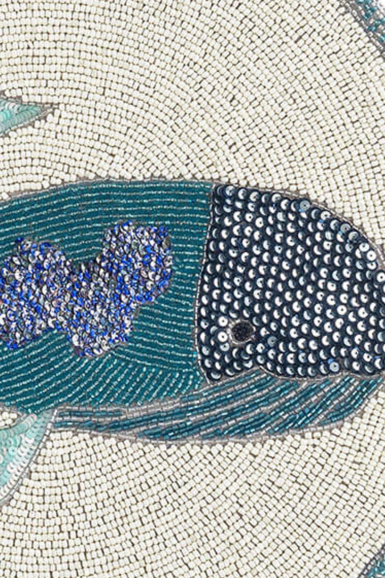 Pesci Tra Le Righe Tovaglietta Perline Balena