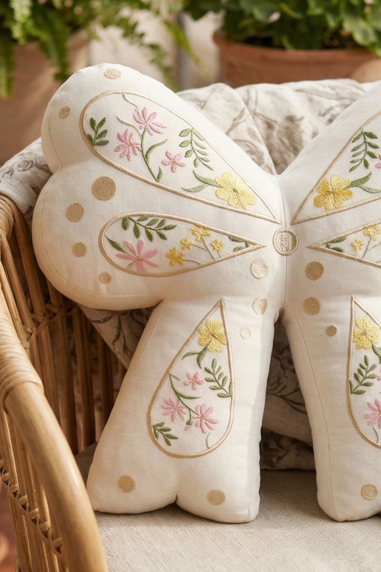 Mademoiselle Cuscino Fiocco Panna