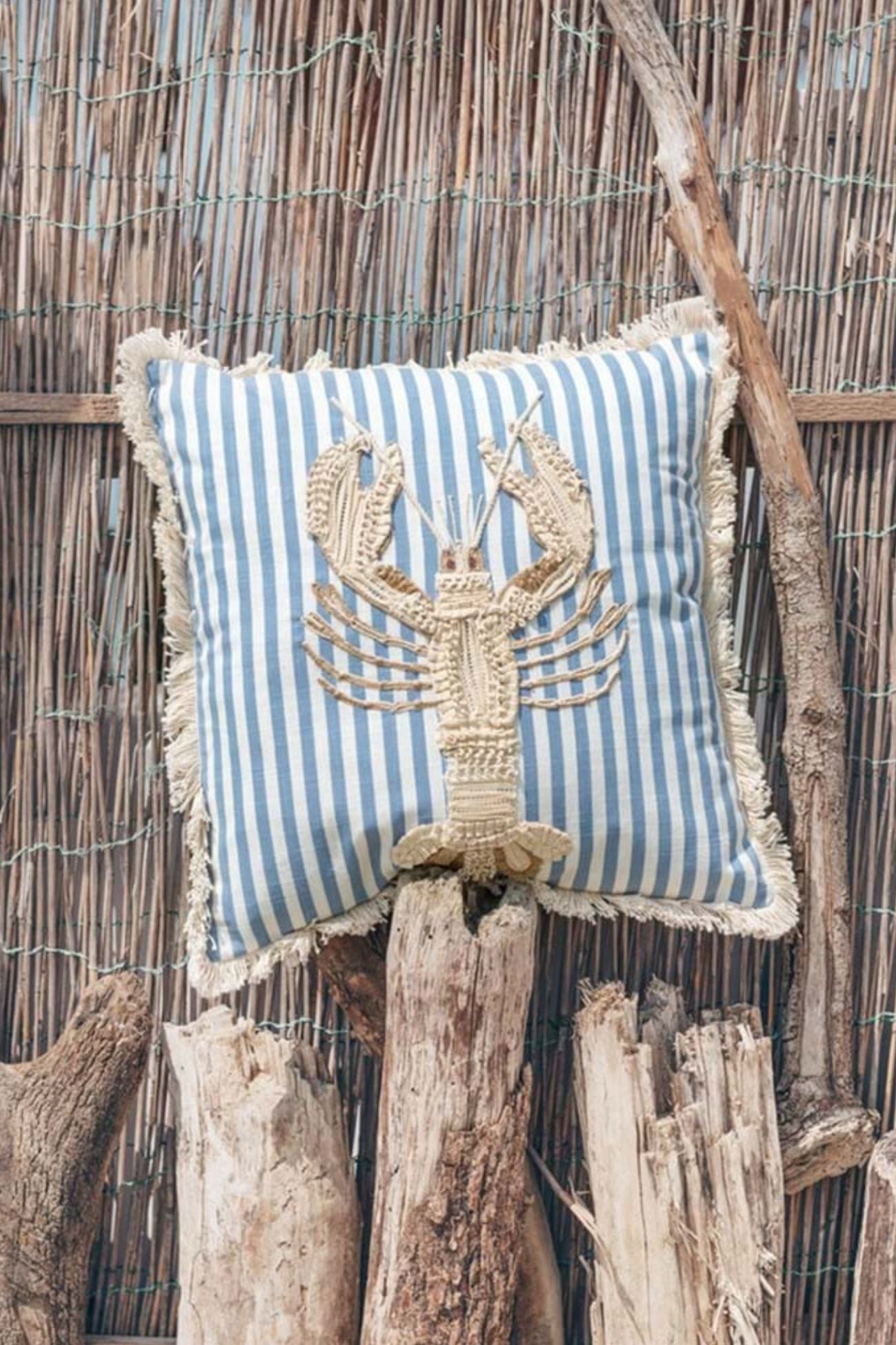 Pesci Tra Le Righe Cuscino Aragosta