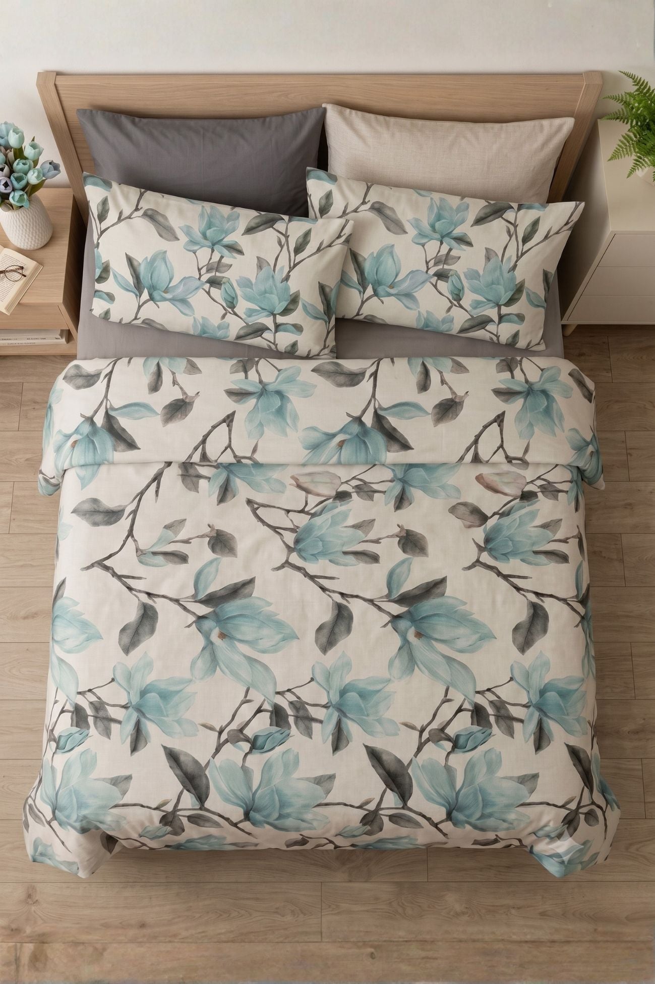 Bocciolo Completo Letto Verde