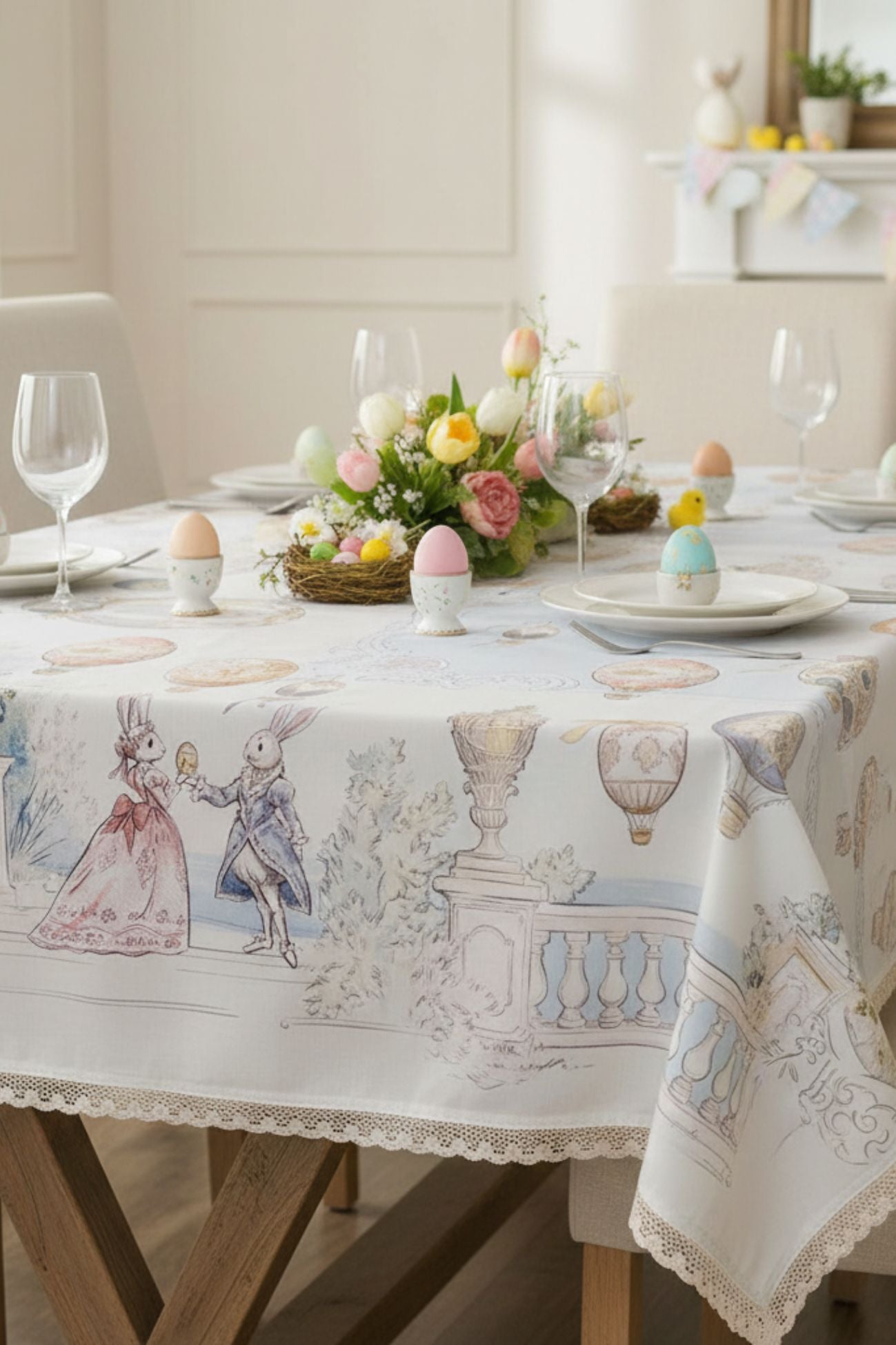 Rococo Tovaglia Con Pizzo