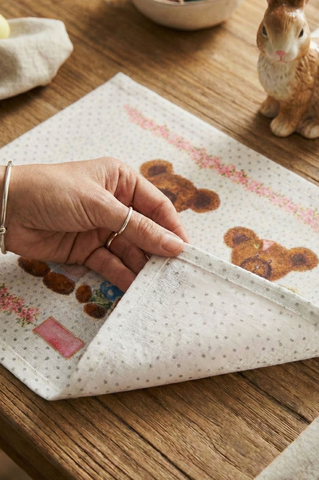 Sweet Bear Tovaglietta Americana Famiglia