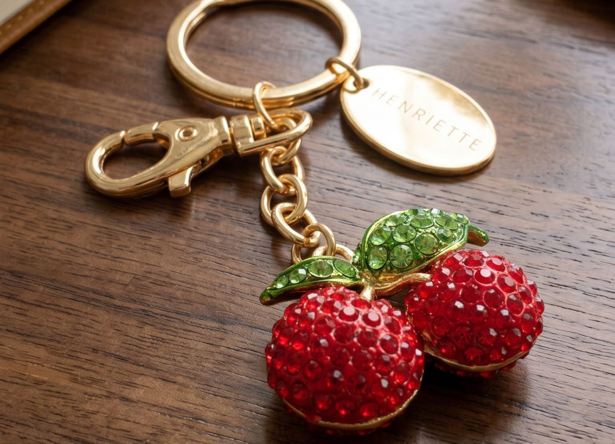 Lucky Charme Cherry Keyring