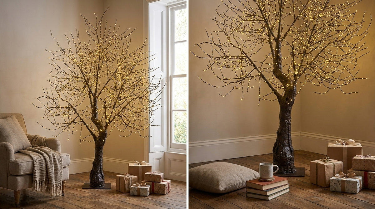 Melo LED Albero Luminoso Marrone - Orizzontale