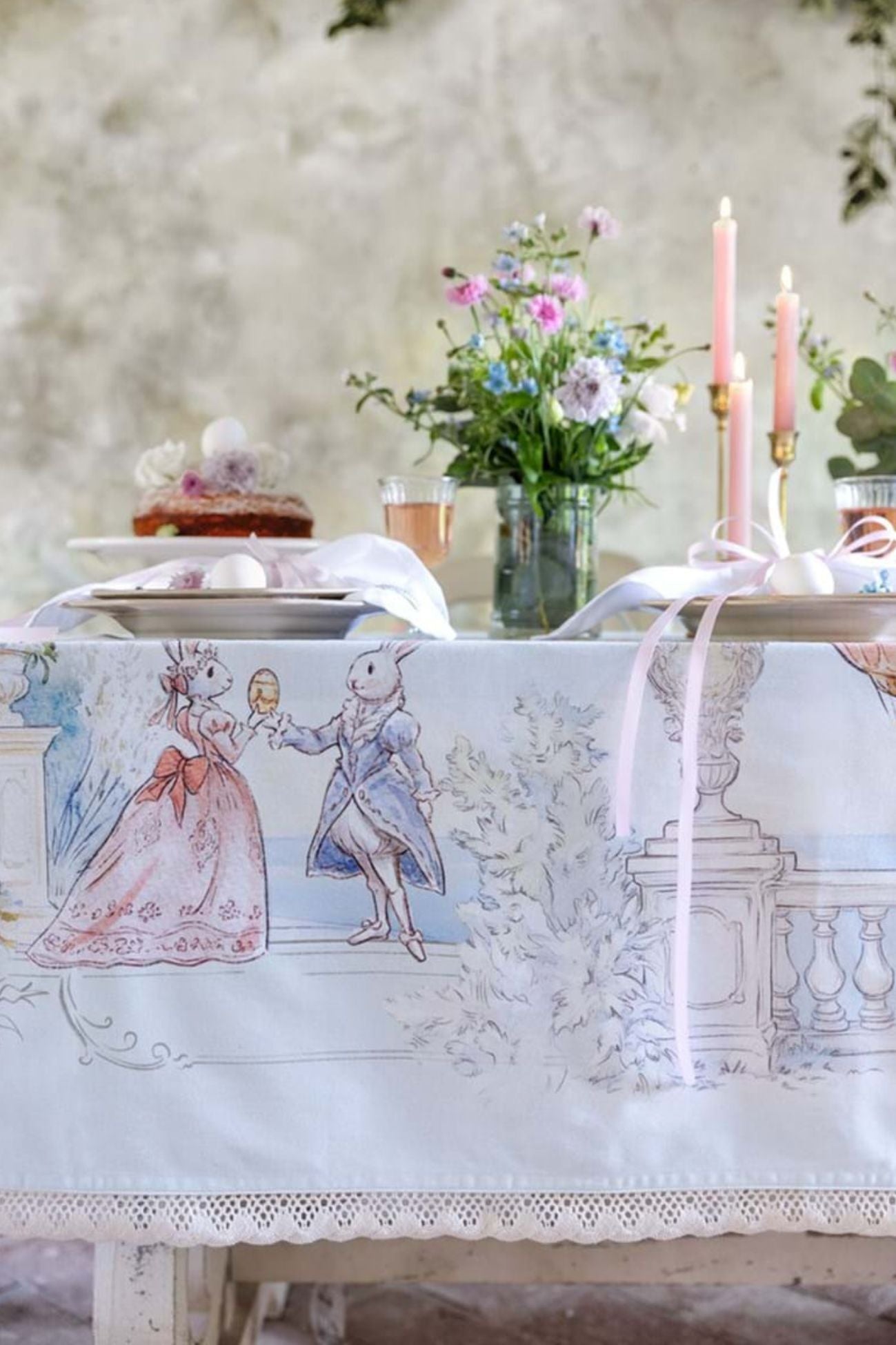 Rococo Tovaglia Con Pizzo