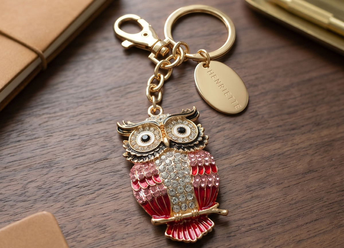 Lucky Charme Little Owl Keyring
