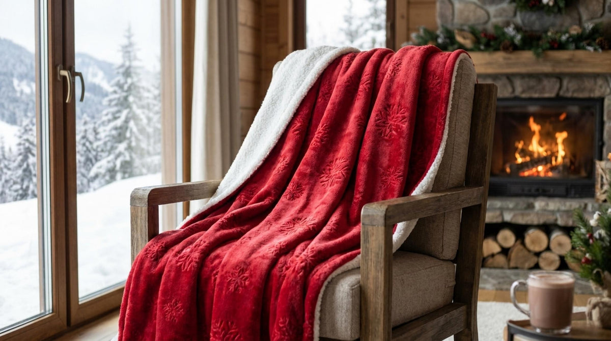 Fiocchi Plaid Rosso - Orizzontale
