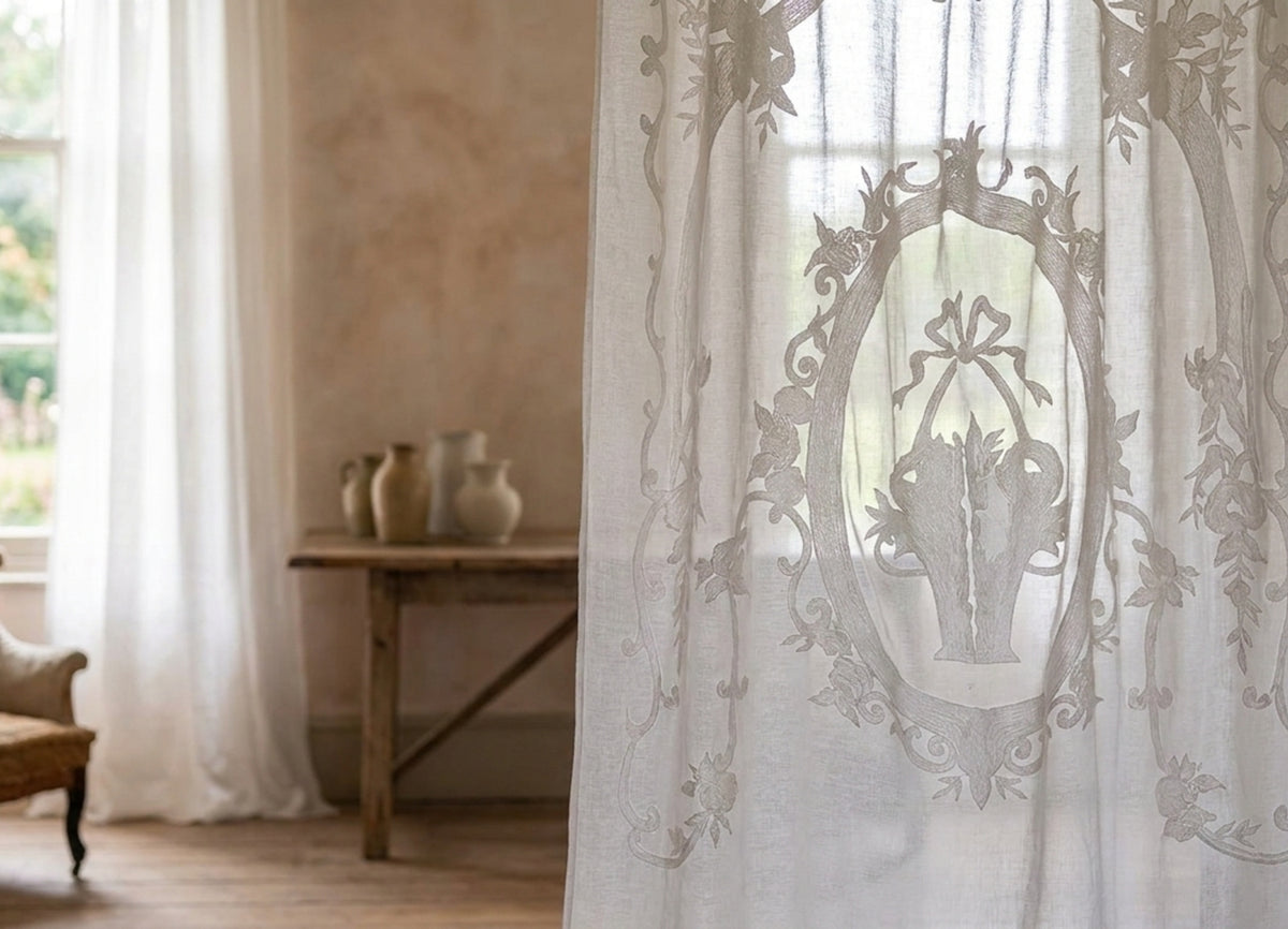 Dentelle Tenda Grigio chiaro Modello 2