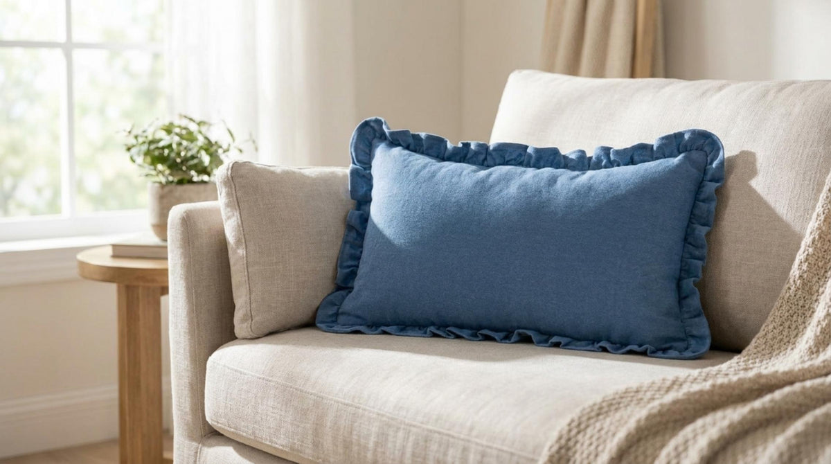 Vista Mare Cuscino Denim Rettangolare - Orizzontale