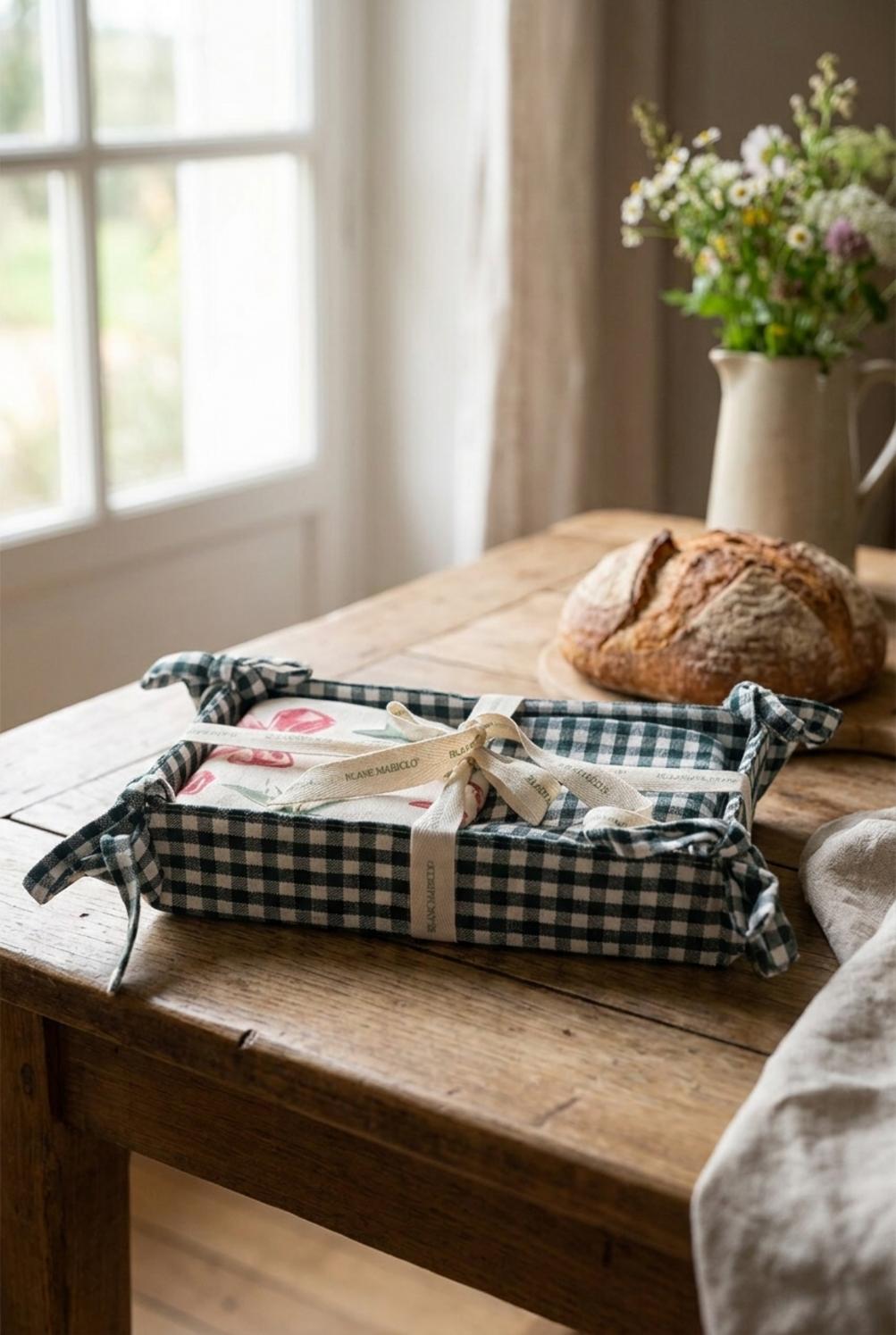 Fiocchini Cestino Pane Con 3 Canovacci