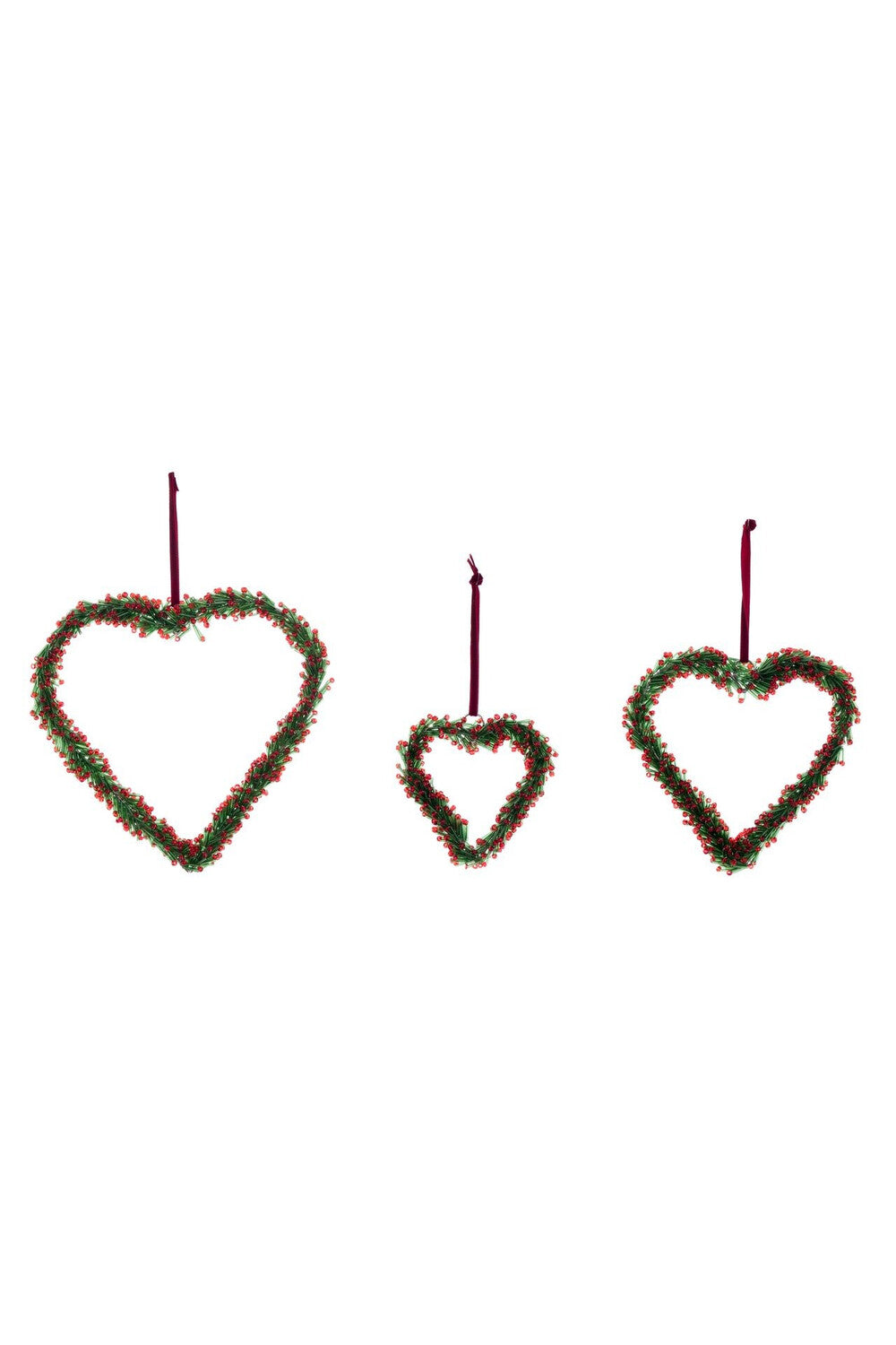 Casa Delle Feste Ciondolo Cuore Verde Rosso