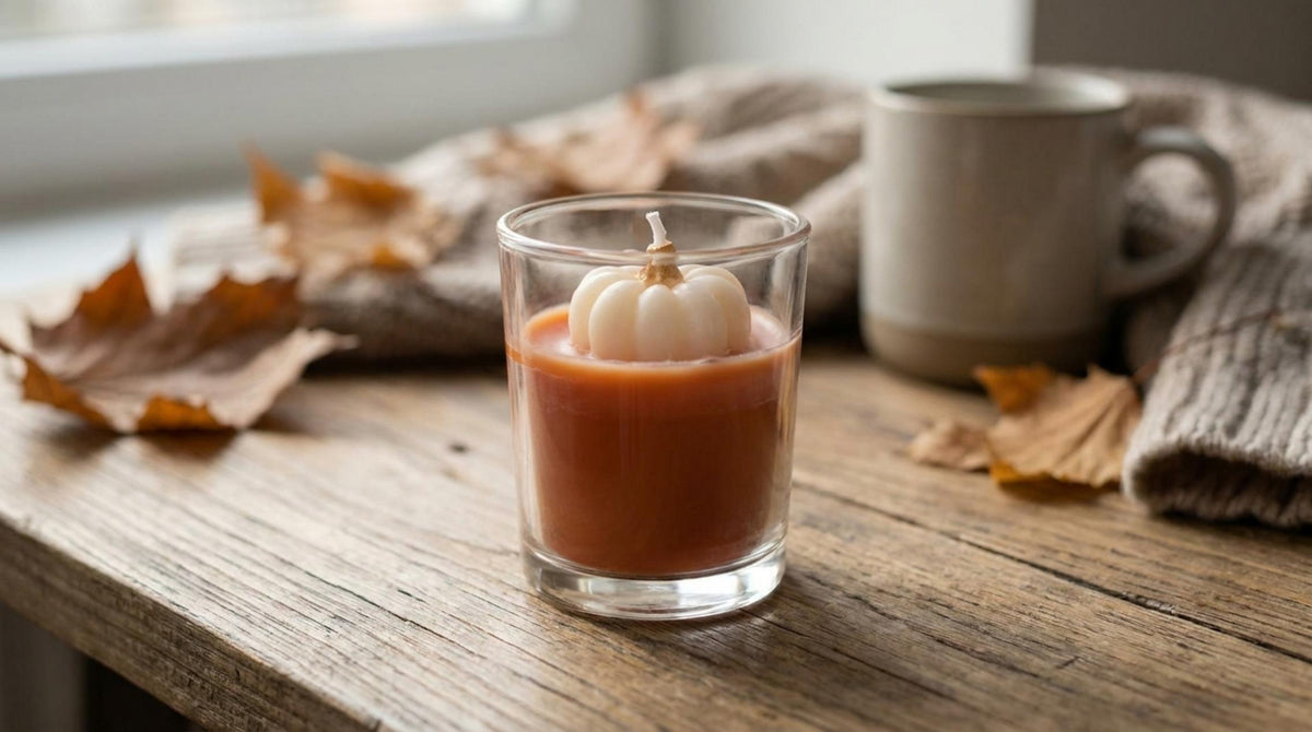 Tancredi Candela Profumata Arancione Zucca Bianca - Orizzontale