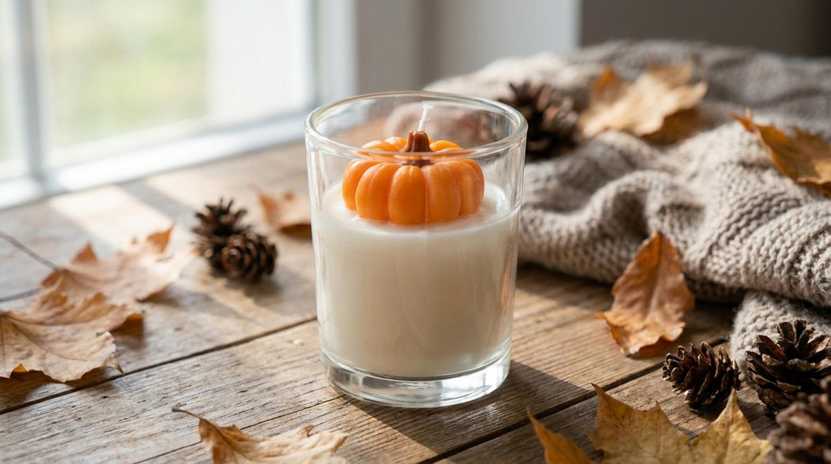 Tancredi Candela Profumata Bianco Zucca Arancione - Orizzontale