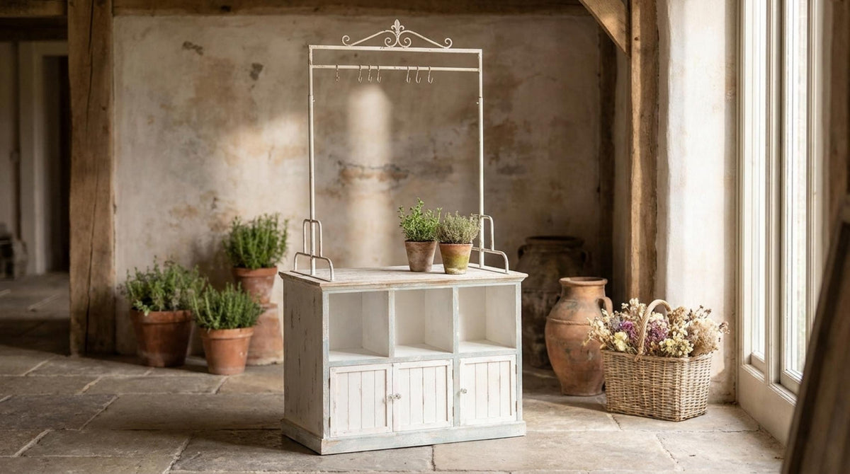 Penelope Mobile Buffet Con Struttura Superiore In Metallo - Orizzontale