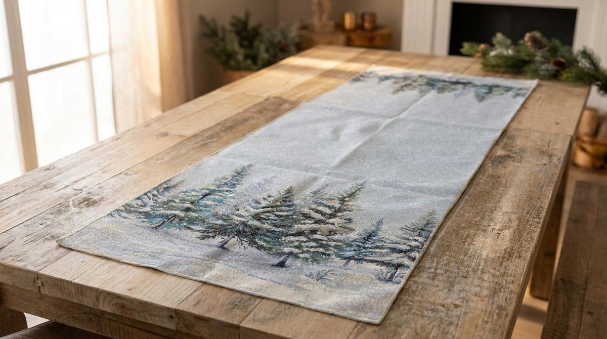 Bosco Innevato Runner Gobelin 47x140 - Orizzontale
