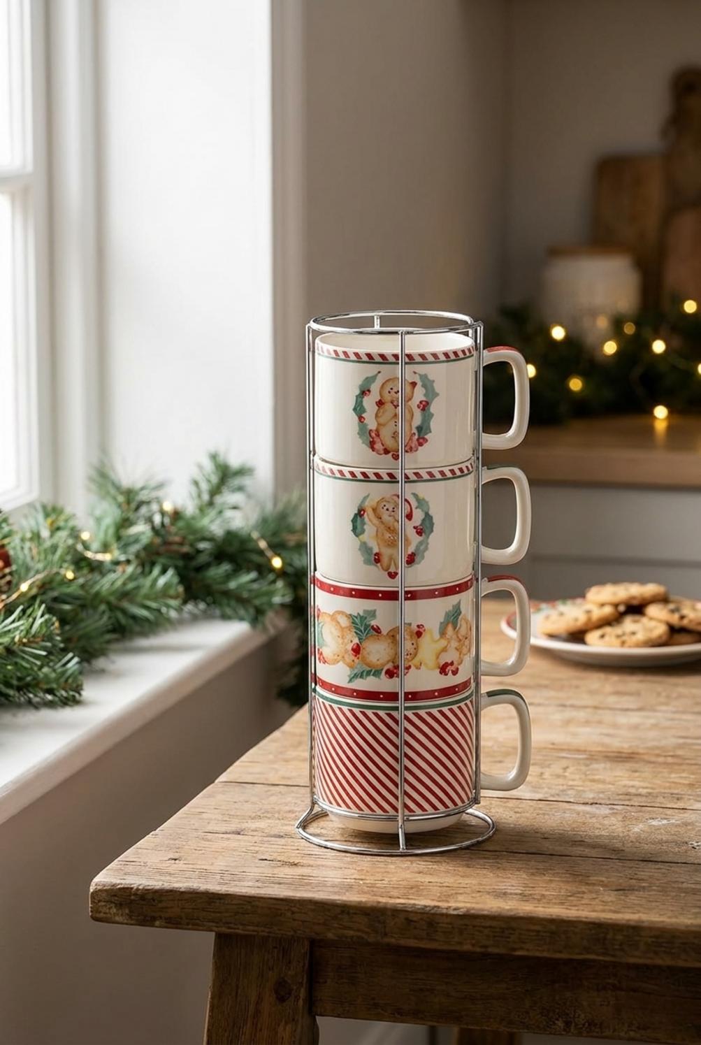 Delicious Christmas Set 4 Tazze Con Expo