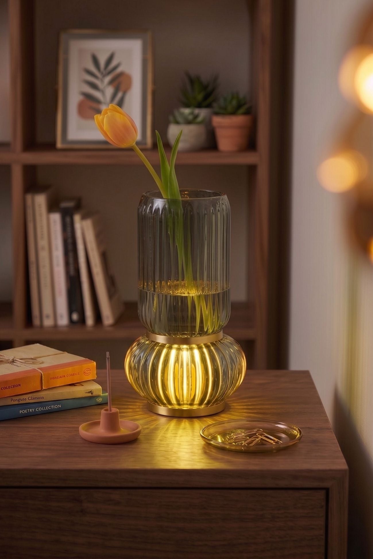 Luminescence Vaso Grigio Fumo