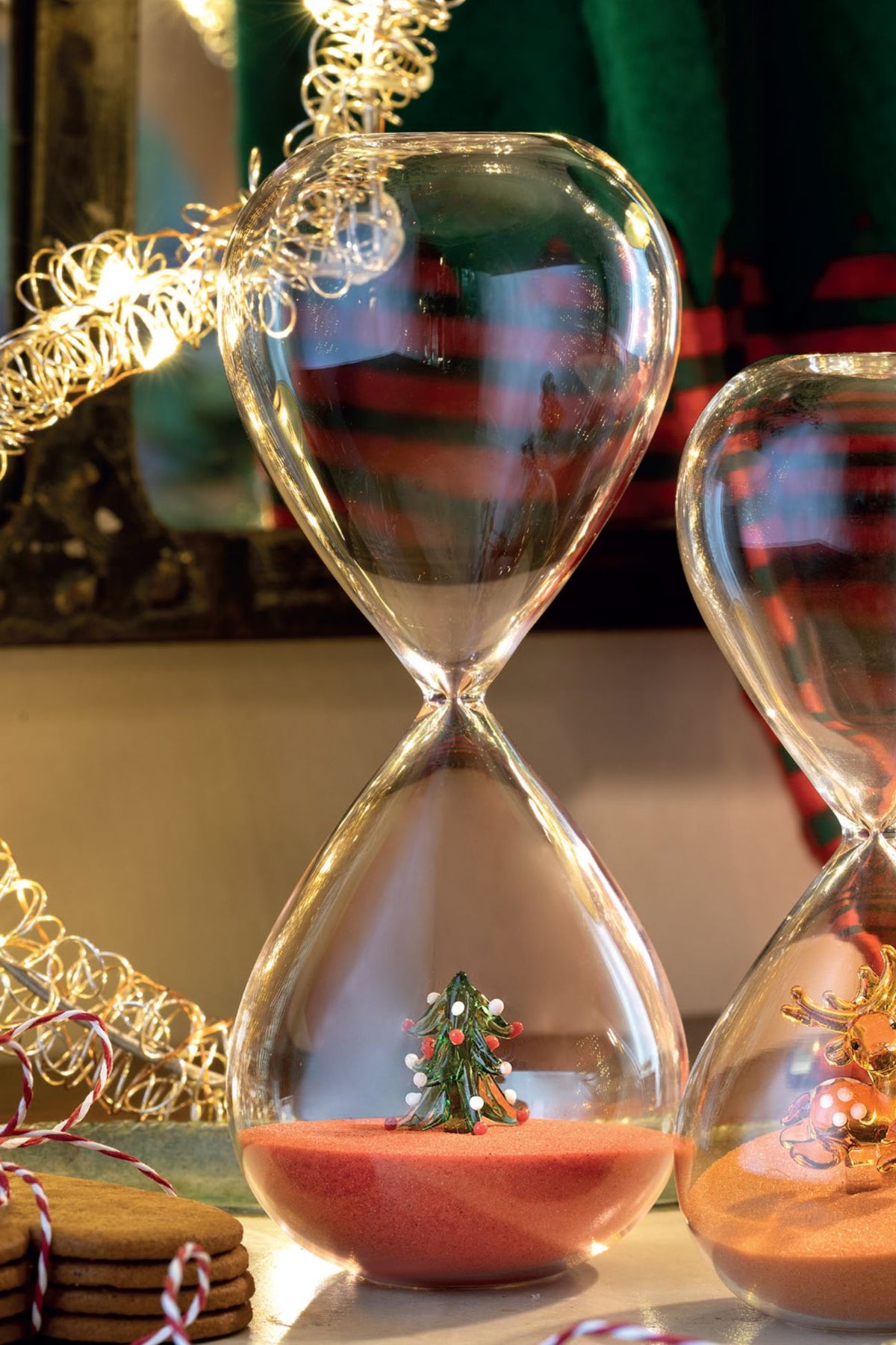 Treasure Clessidra Albero Natale Sabbia Rossa