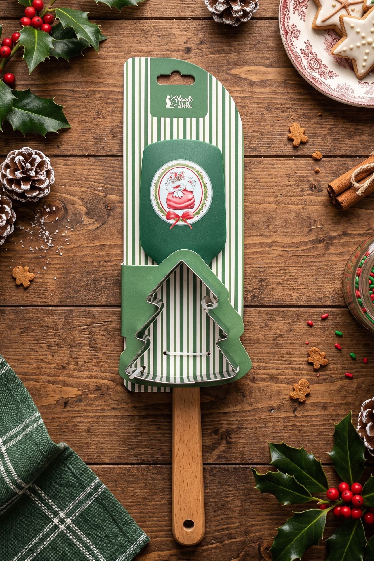 Magic Noel Set Spatola Formina Verde Sacco