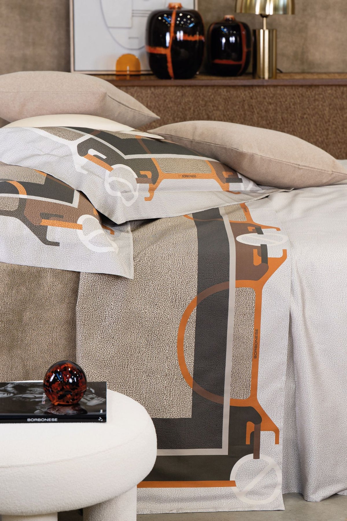 Staffe Completo Letto Camoscio