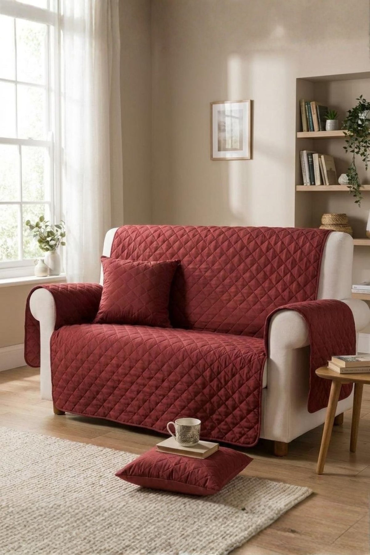 Modern Coral Sofa Cover