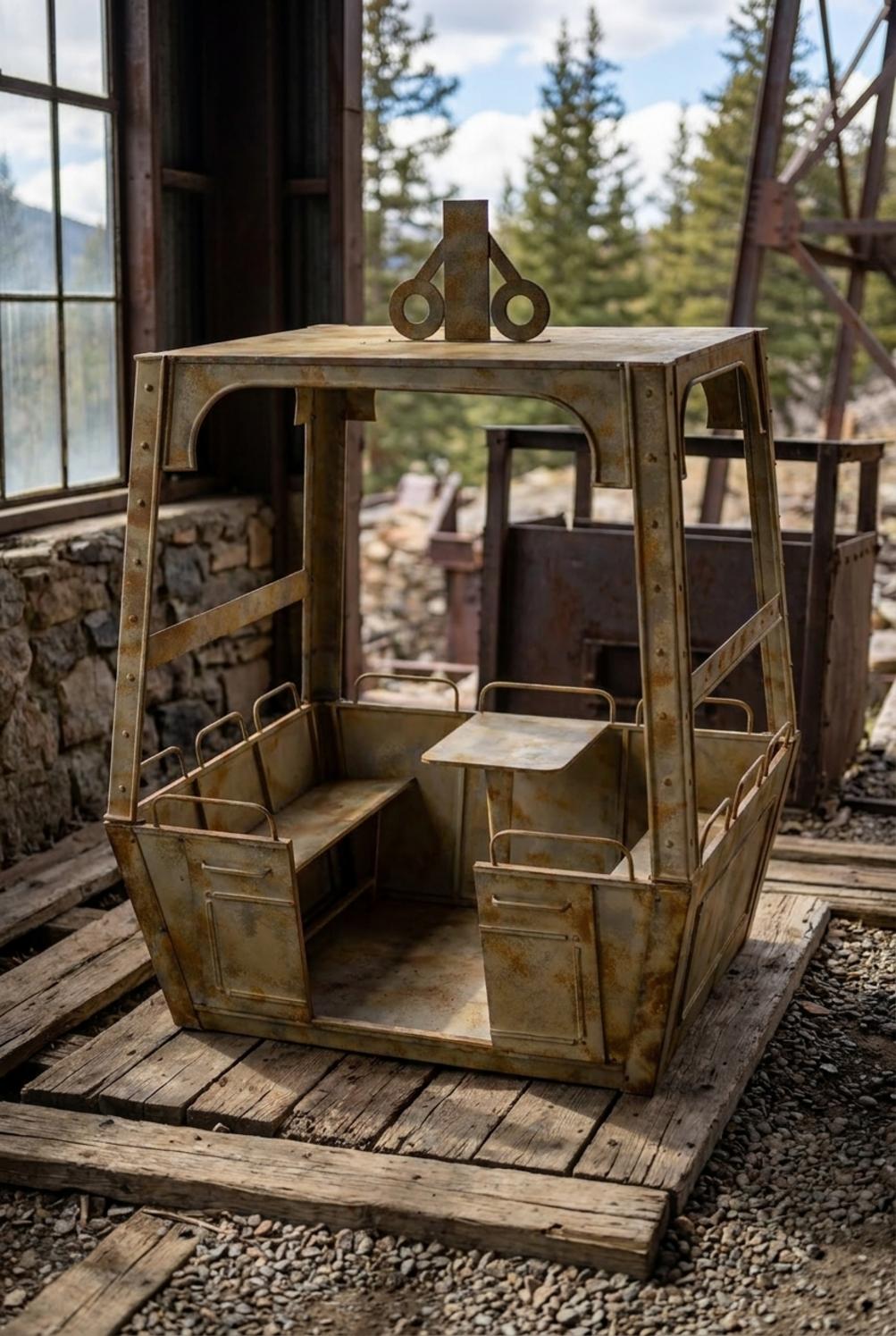 Vintage Toys Cabina in Metallo
